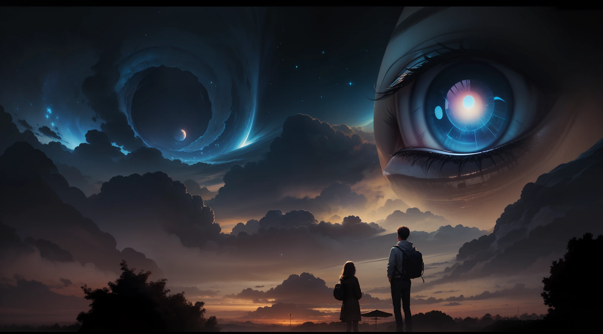 The sky has an eye