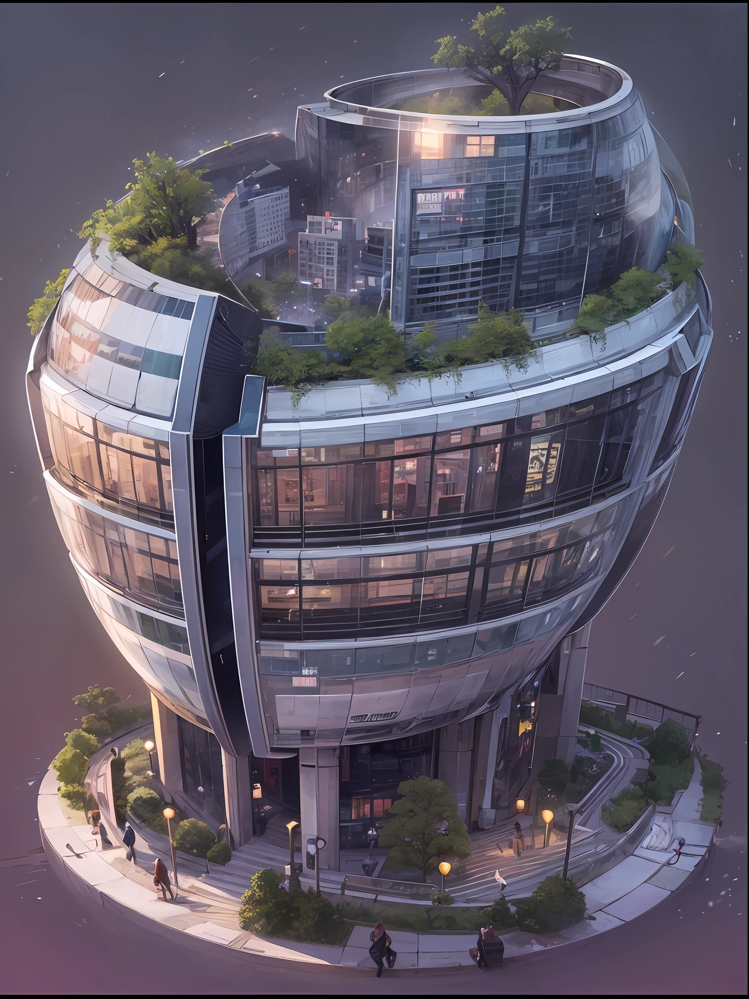 ((best qualtiy)), ((tmasterpiece)), (A detailed:1.4),((full bodyesbian)),Enhanced dynamic perspective,(beautiful sexy girl,夏天,Denim long skirt,Sitting in a street coffee shop,drinking a coffee),kawa,(Lunette de soleil),Come to me,Future sci-fi city street,Egg-shaped building,((Lateral face)),Street photography,Bright colors,nighttime scene,high qulity,super-fine,Detailed pubic hair,Accurate,Cinematic lighting,