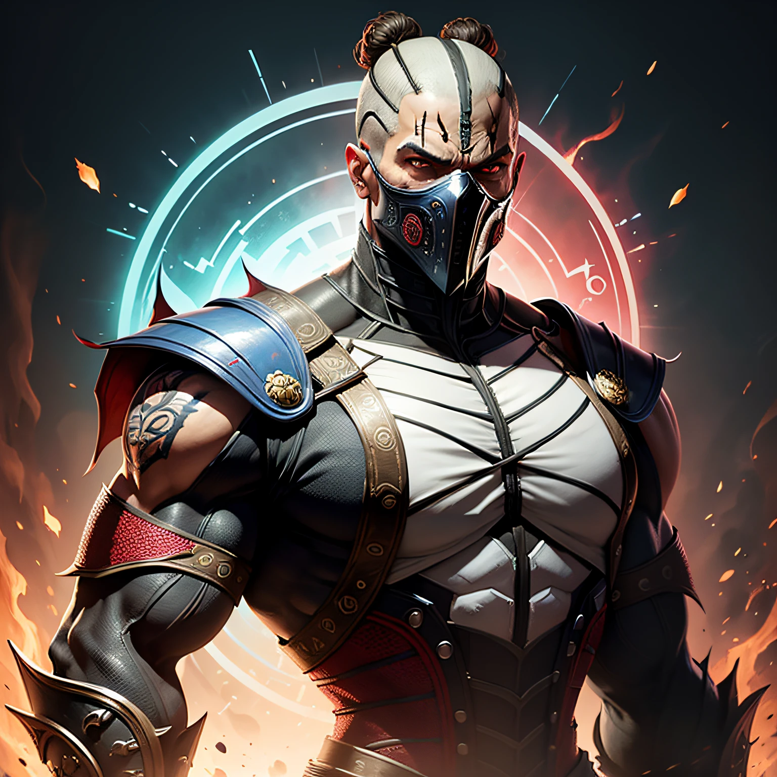 usando esta imagem de referencia modique a um estilo do jogo mortal kombat --auto