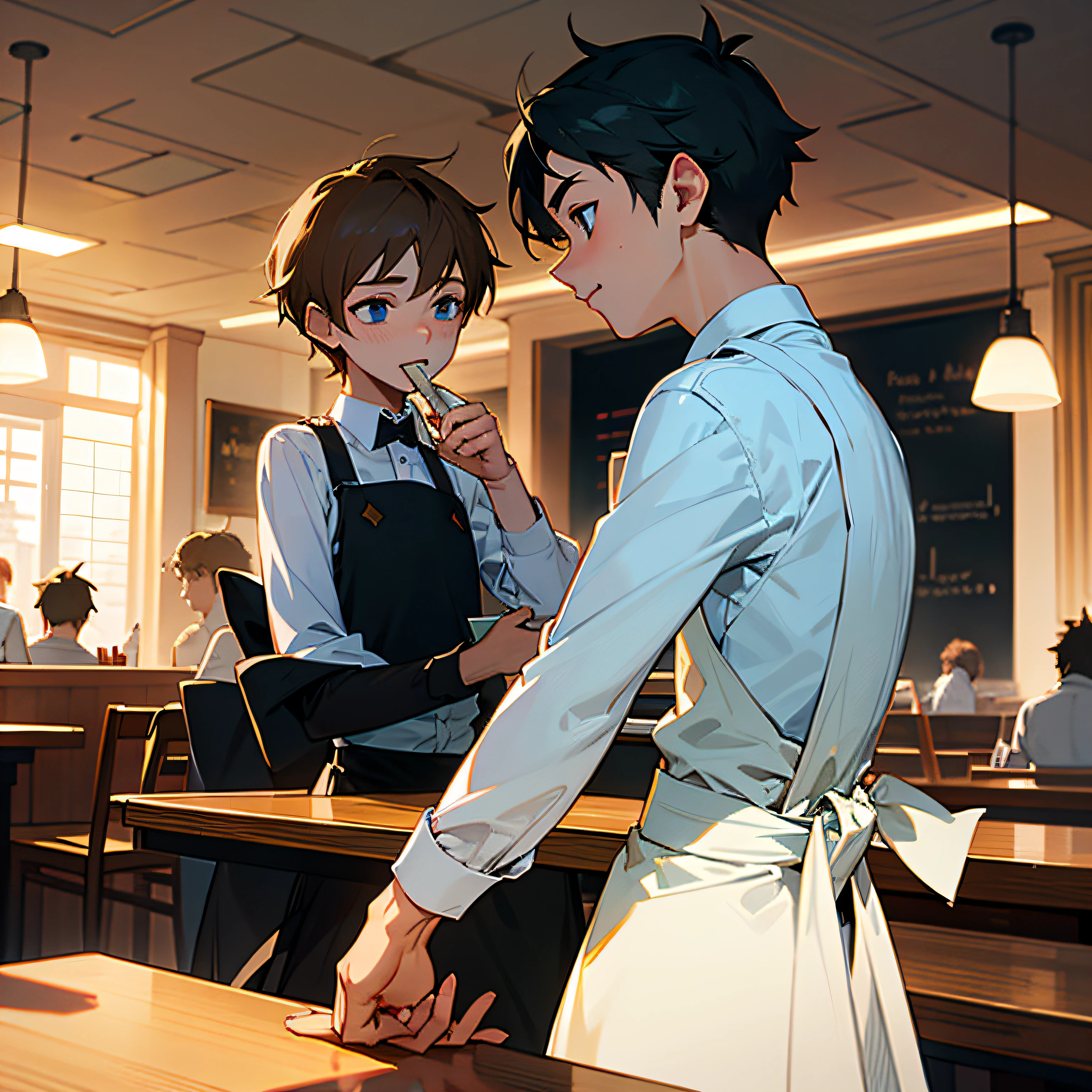 Working at a restaurant twinks --auto