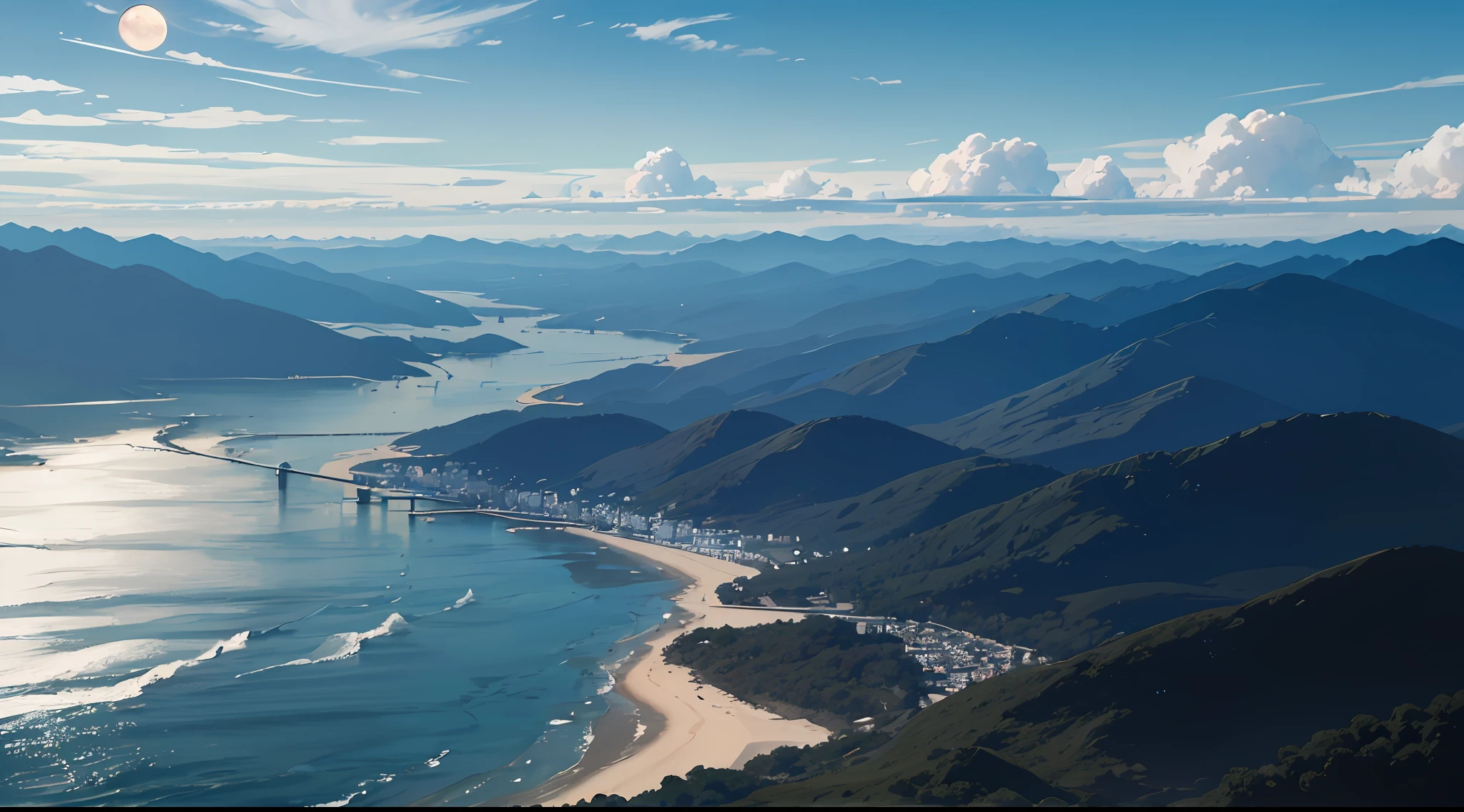 Sozinho no universo, (4k), (Paisagem), preto e branco --auto