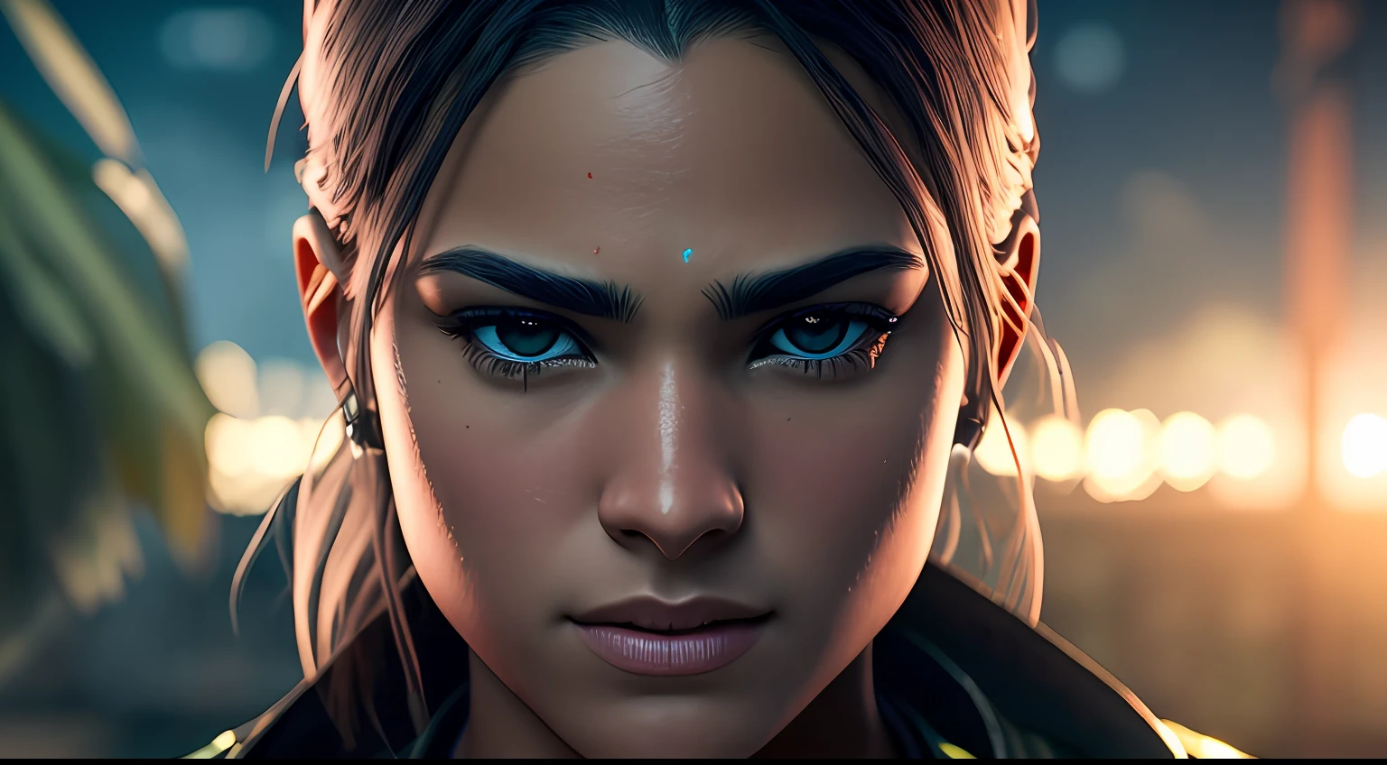 extremely detailed CG unity 8k wallpaper, obra-prima, melhor qualidade, soldado corajoso em uma trincheira, determined expression on the face, lighting dramatic, sombras intensas. --auto
