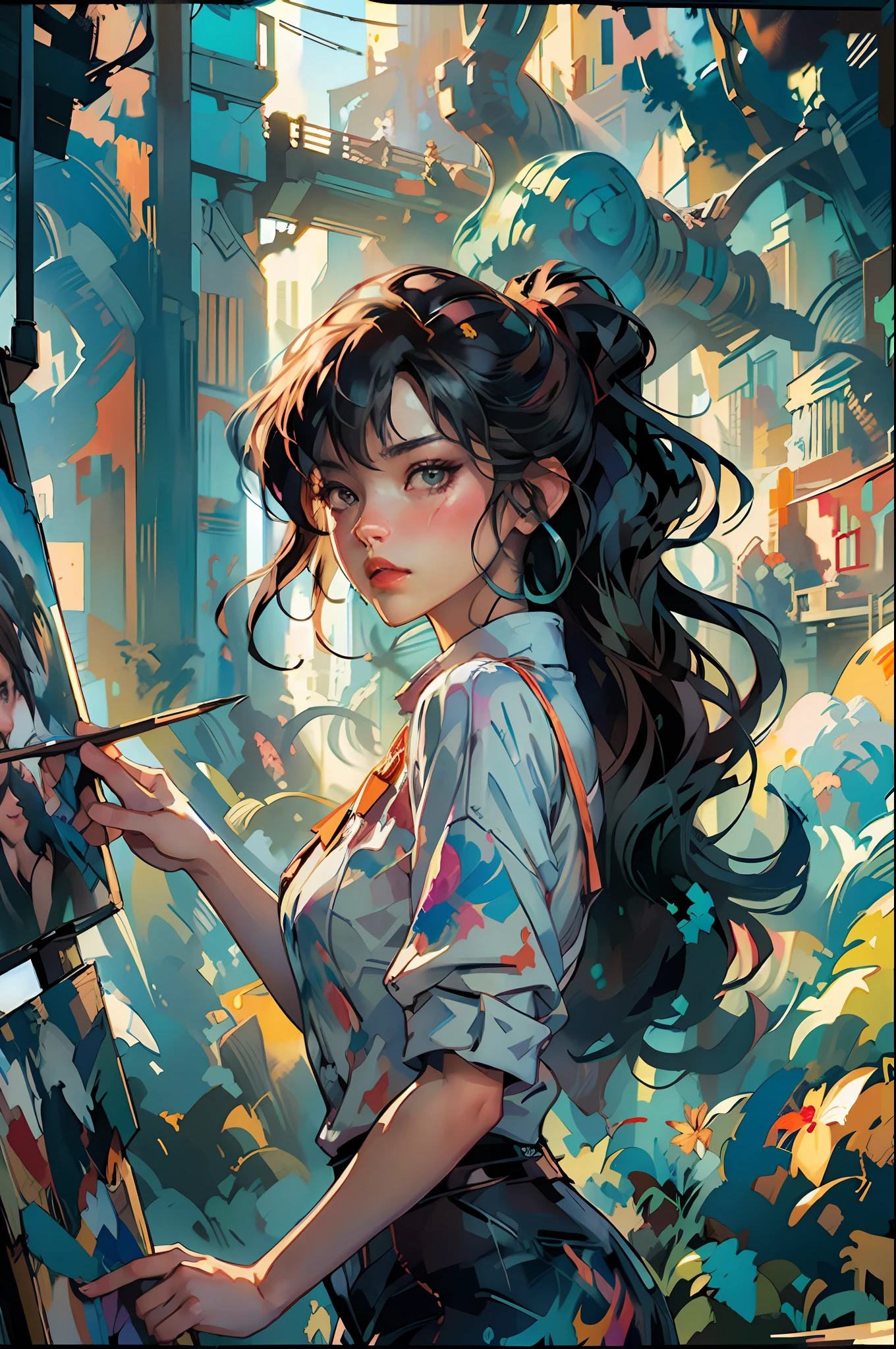 ::  comix style ryuko hikari ::2.9   style :: concept art, smooth, sharp focus, illustration, , character sheet, lightningwave, beautiful anime watercolor painting ,paint dripping by tim okamura, victor nizovtsev, greg rutkowski, noah bradley. trending on artstation, 8k, masterpiece, graffiti paint, fine detail, full of color, intricate detail, golden ratio illustration,monochromatic green background, masterpiece, best quality, high quality, highres, best quality, high resolution fix, bright amazing lighting, detail enhancement,(beautiful and clear background:1.2),, fantastic paintings ,graffit style, best quality, high quality, highres, detail enhancement, ((most beautiful image in the world)), masterpiece, best quality, high quality, highres, detail enhancement, ((most beautiful image )), , emphasis on the correct 5 fingers on each hand and the correct shadow, , bright image, art by stanley artgerm lau, art by kenneth rocafort, art by genzoman, art by joe madureira, art by blushyspicy, art by stjepan sejic, art by j scott campbell, art by guillem march, art by citemer liu, 4k, high resolution, comic book, comic book character, comic, high quality, masterpiece, best quality, high quality, highres, amazing lighting, detail enhancement, most beautiful image in the world, 8k resolution, awe inspiring, hd, 4k, masterpiece, highres, absurdres, natural volumetric lighting and best shadows, deep depth of field, sharp focus,::inking comix on pencils  by richard luong ::stunningly