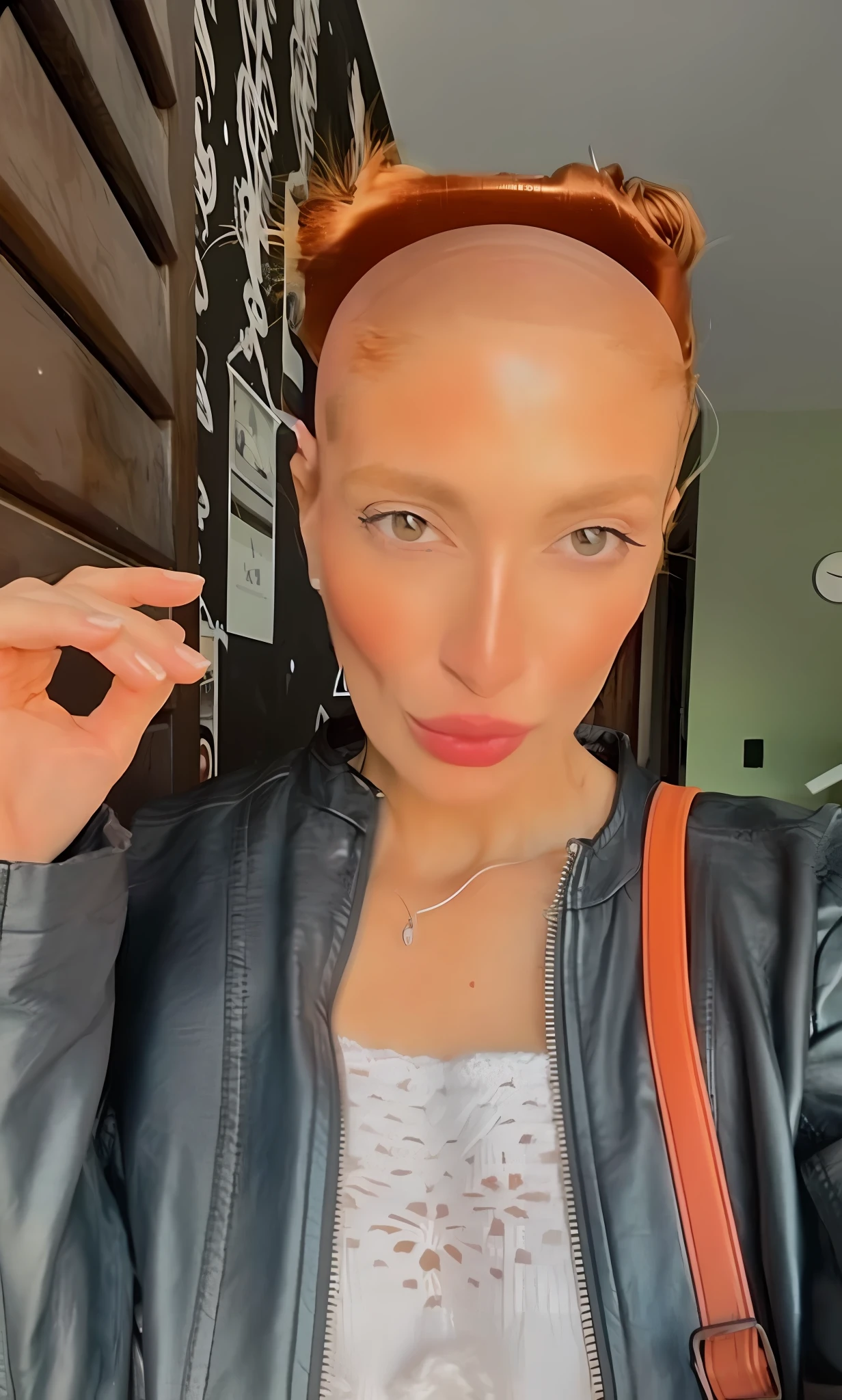 Bald head, smooth bald head