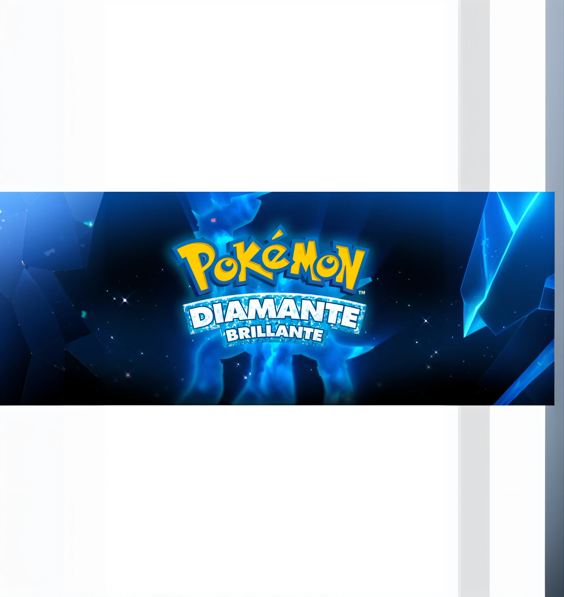 Pokémon Diamondee Shiny logo on a dark background, Diamantes em chamas, Pokémon, Diamante, pele de diamante, Pokémon, "Diamantes, Pokémon Logo, reboque, diamante azul, 3840 x 2160, 3840x2160, new pokemon, Detalhe brilhante, reluzente!!, Pokémon illustration, dialga the pokémon, ouros