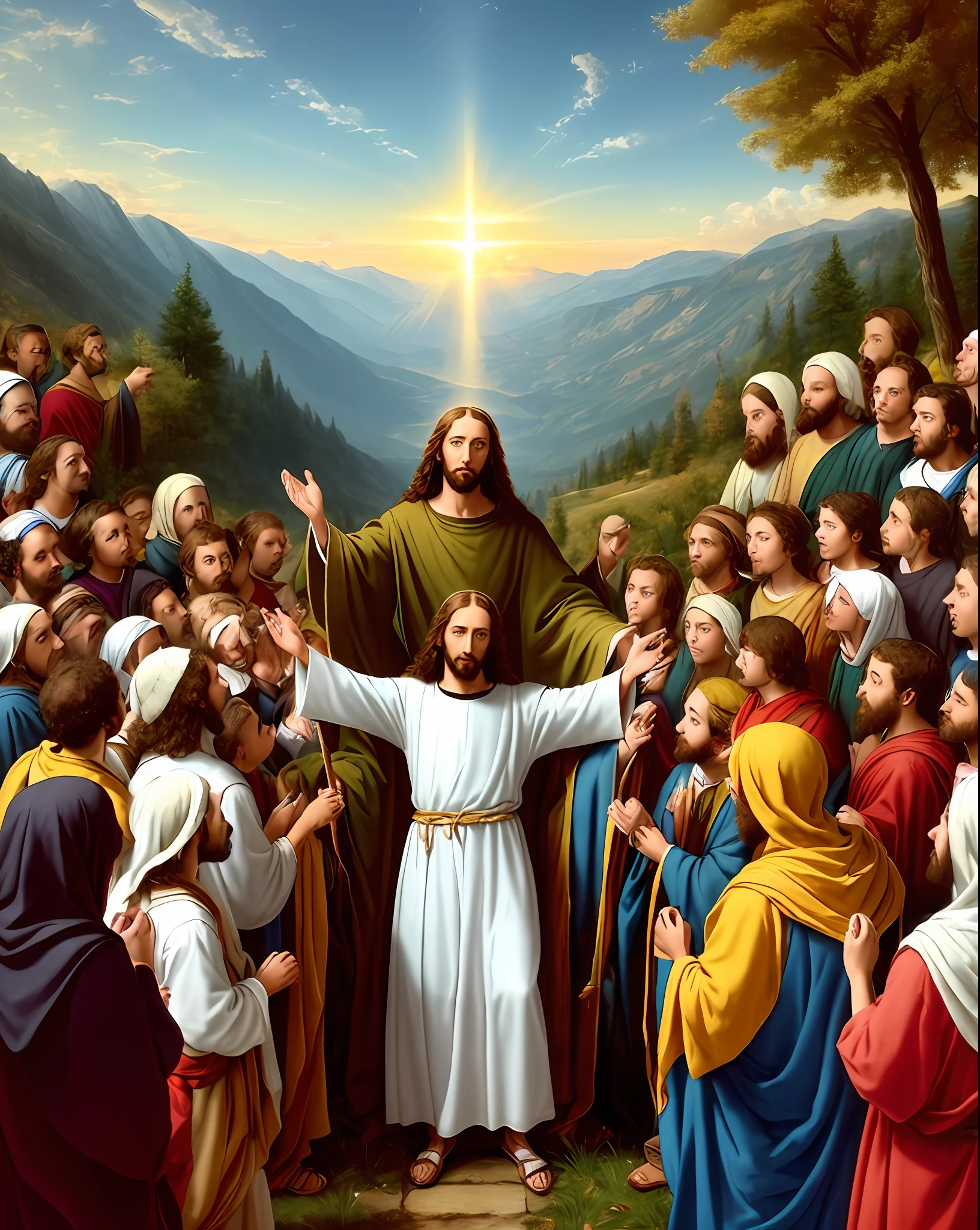 8k jesus lord real jesus blessings people giving heaven,