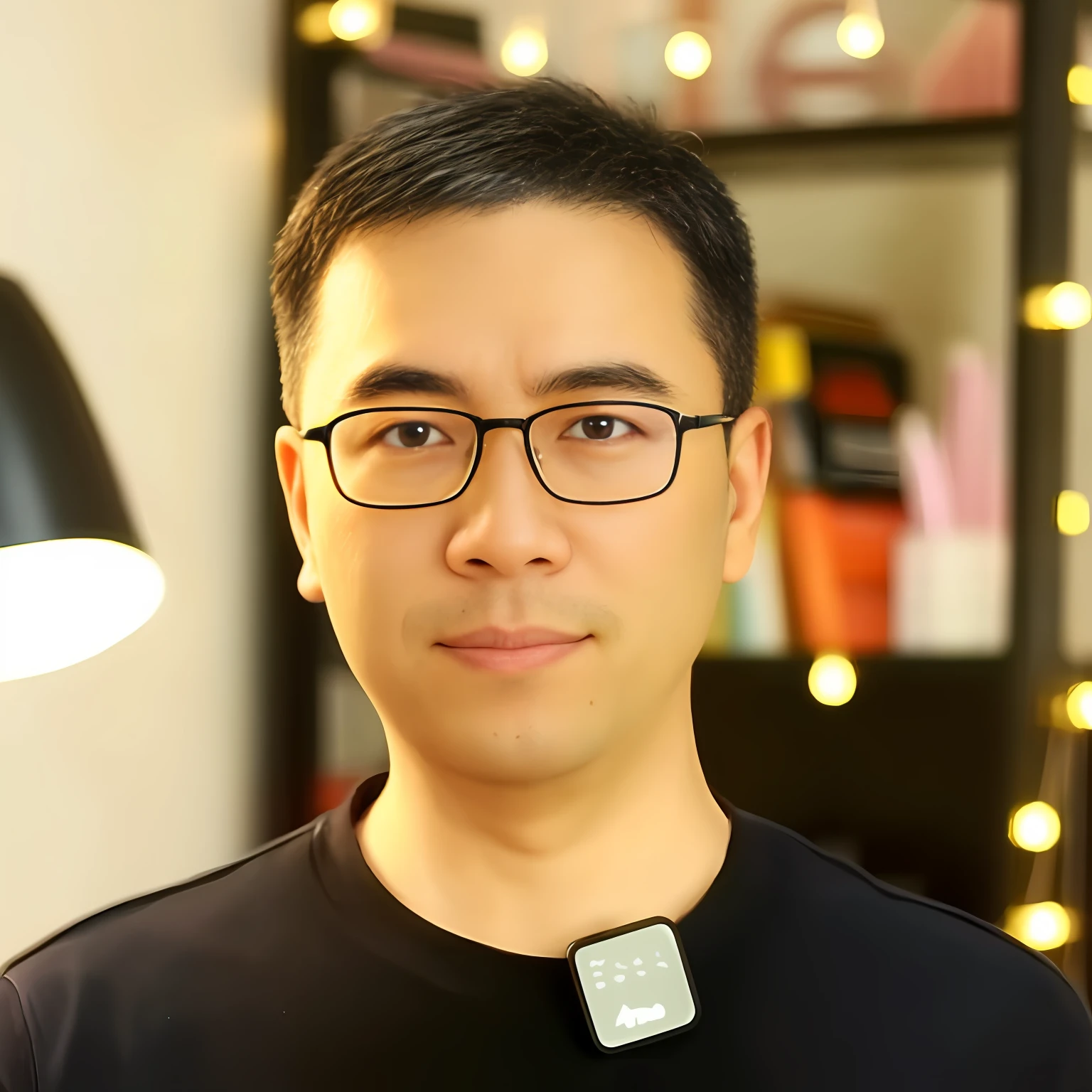 A man with glasses，No background，Just avatars