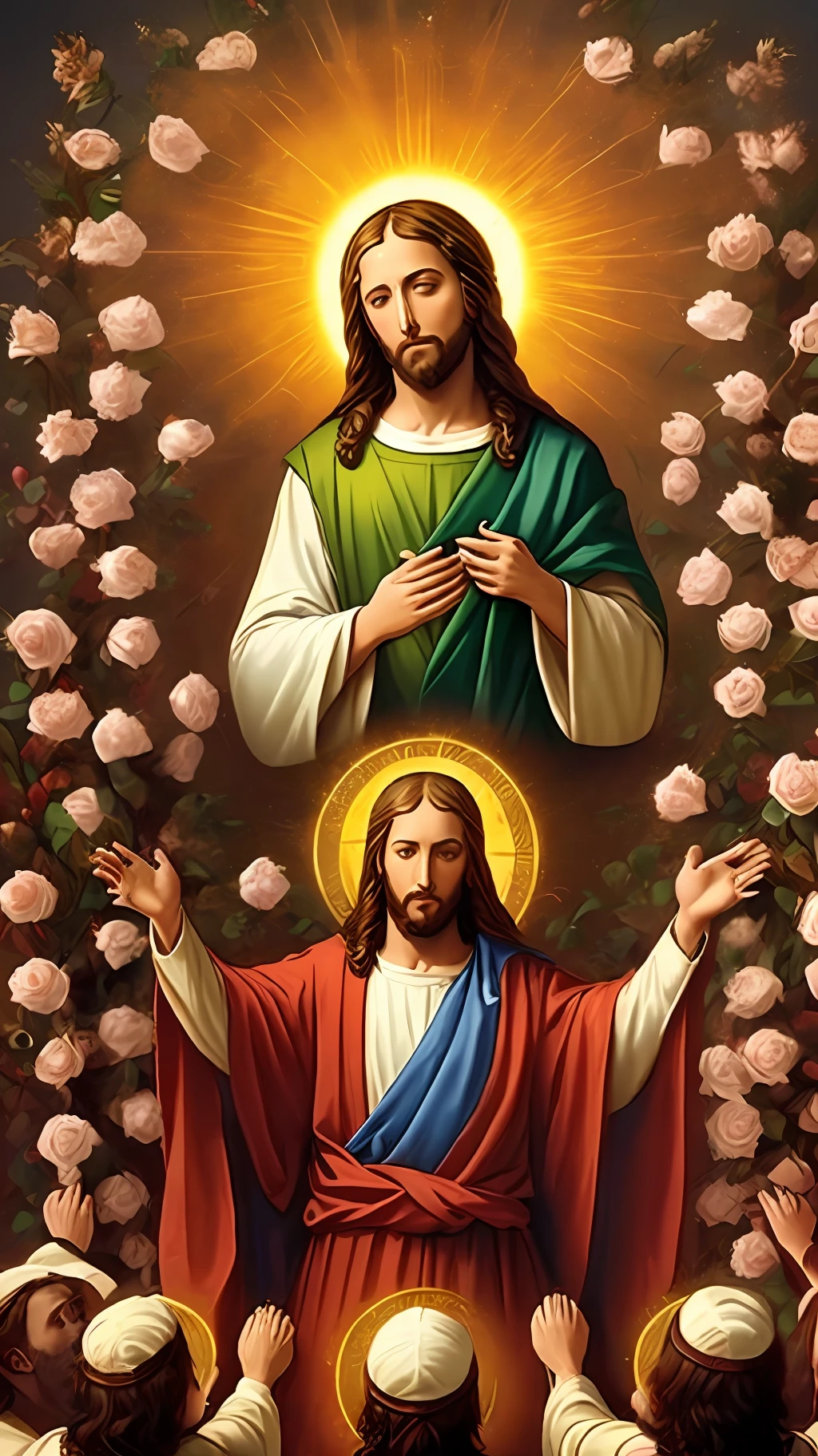 8k jesus lord real jesus blessings people giving heaven,