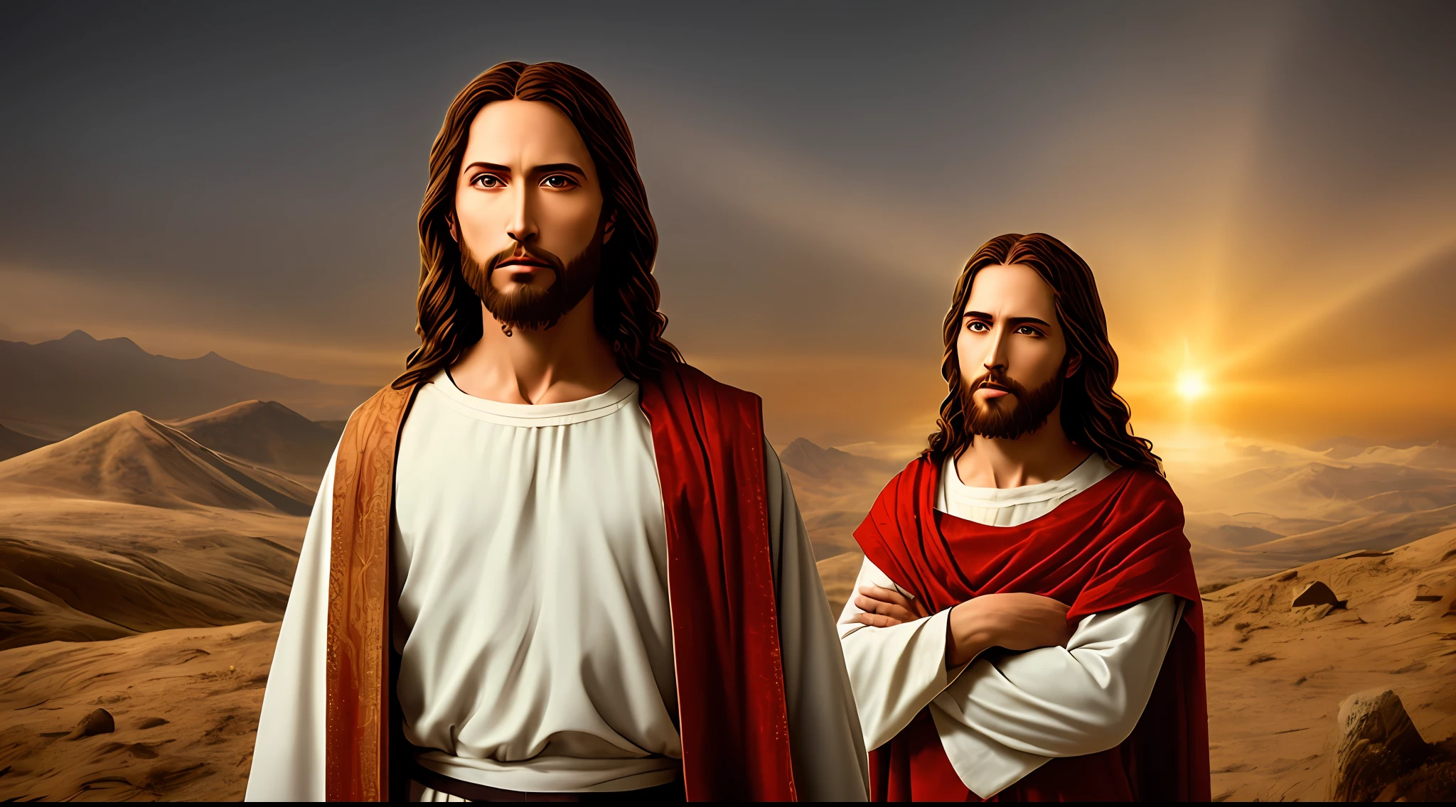 Photographic Real Jesus, 8k jesus blessings people giving heaven, portrait natural Photographic