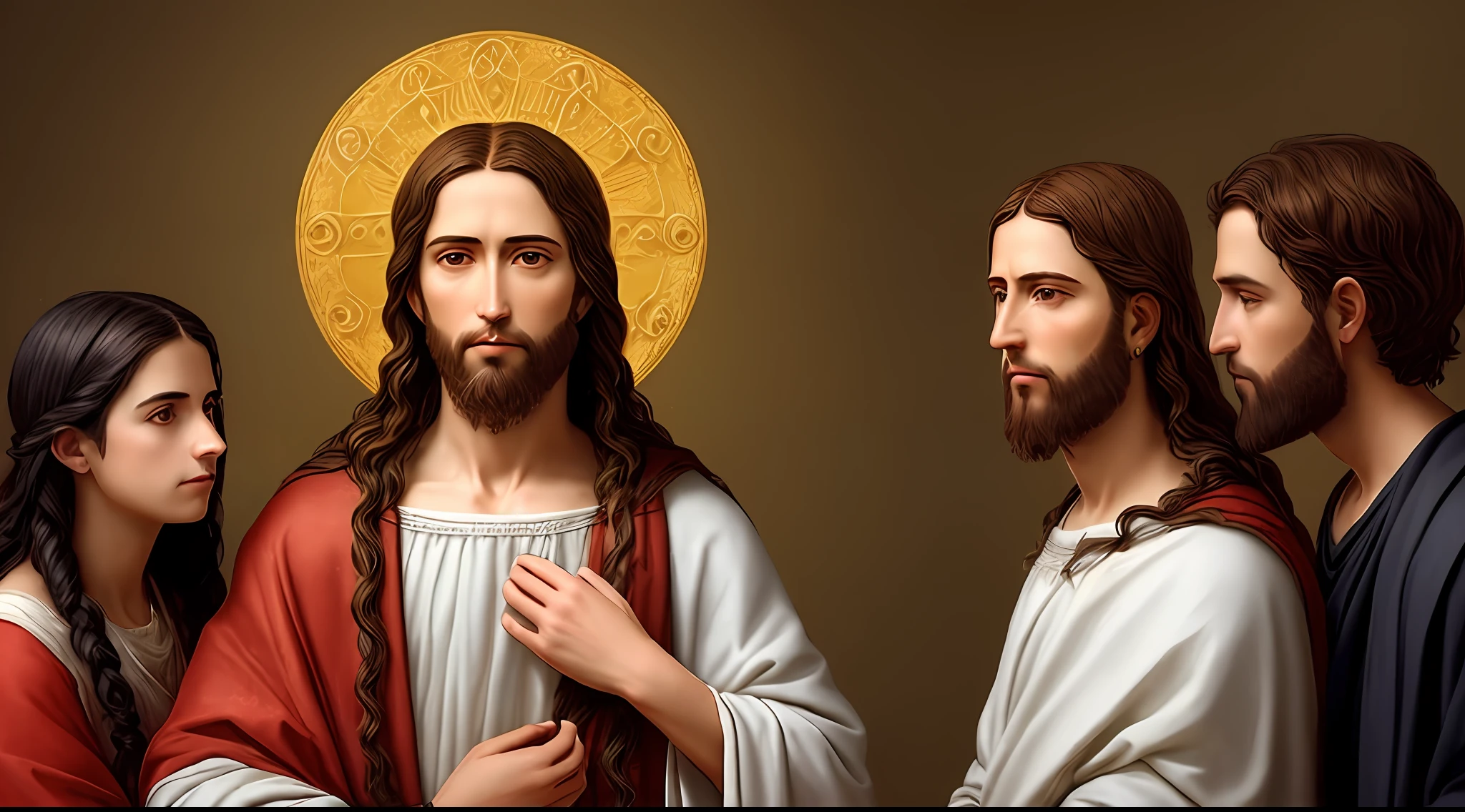 Photographic Real Jesus, 8k jesus blessings people giving heaven, portrait natural Photographic
