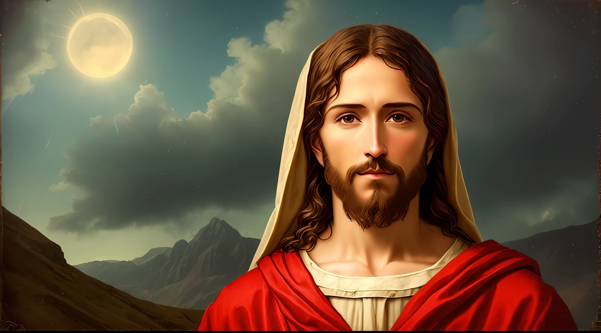 Photographic Real Jesus, 8k jesus blessings people giving heaven, portrait natural Photographic