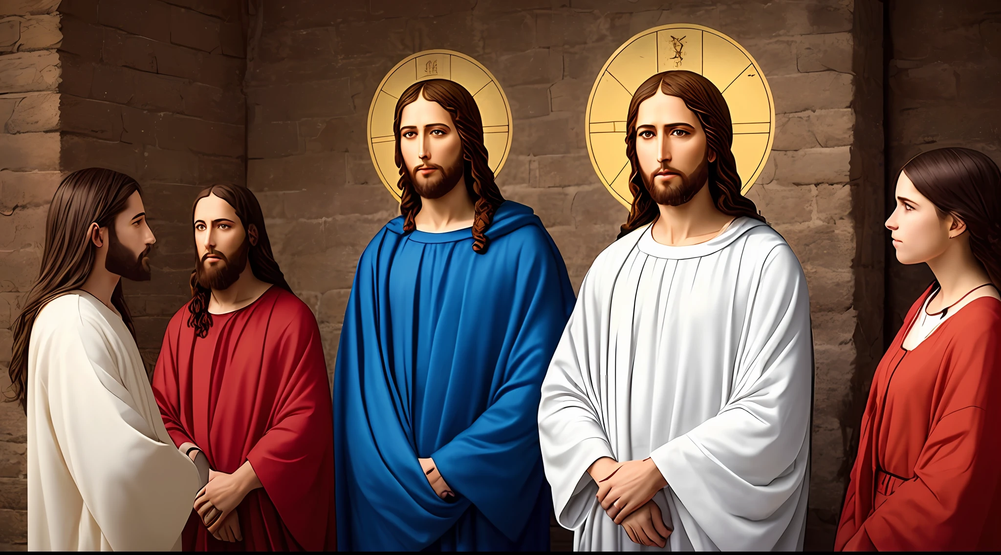 Photographic Real Jesus, 8k jesus blessings people giving heaven, portrait natural Photographic