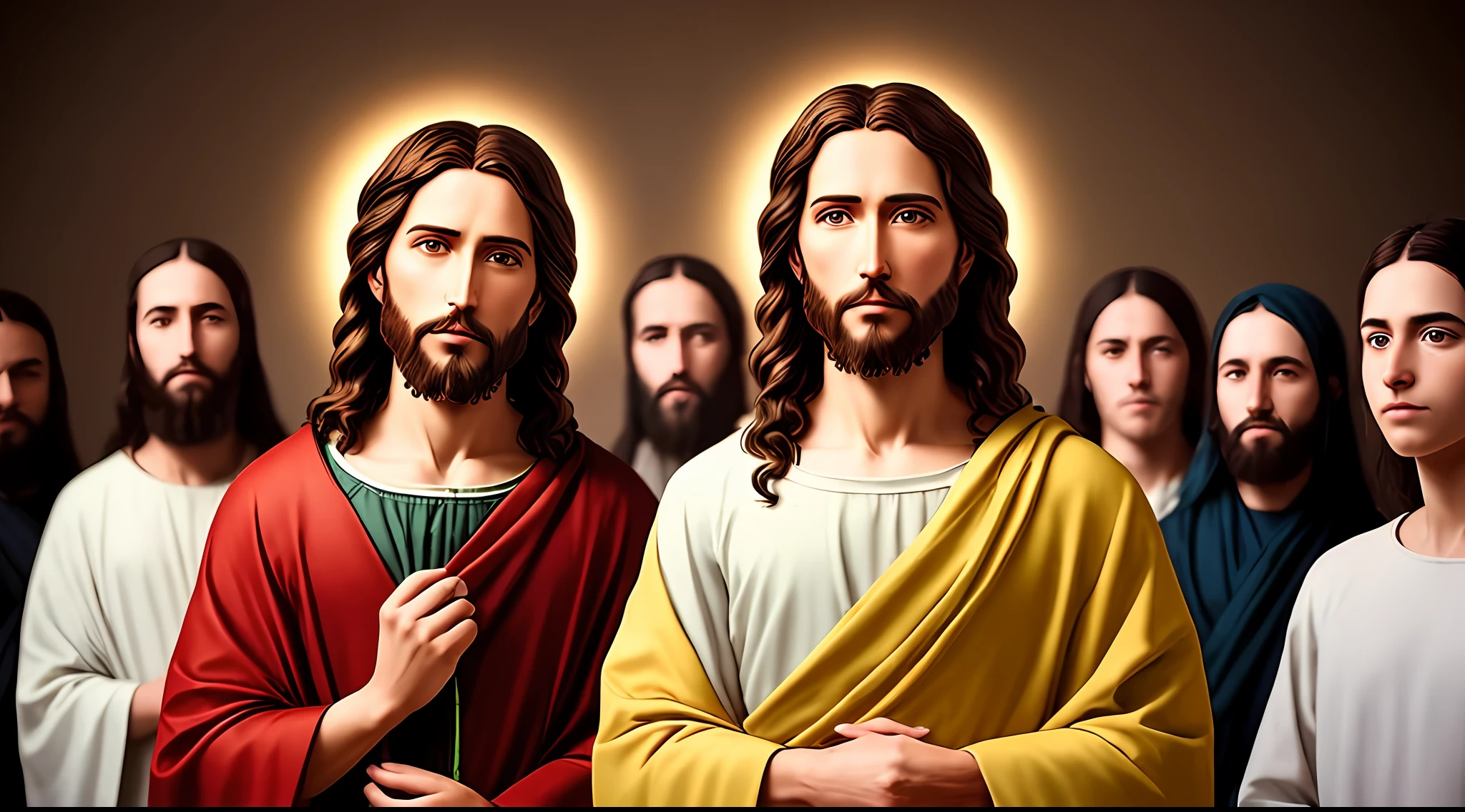Photographic Real Jesus, 8k blessings people giving heaven, portrait natural Photographic