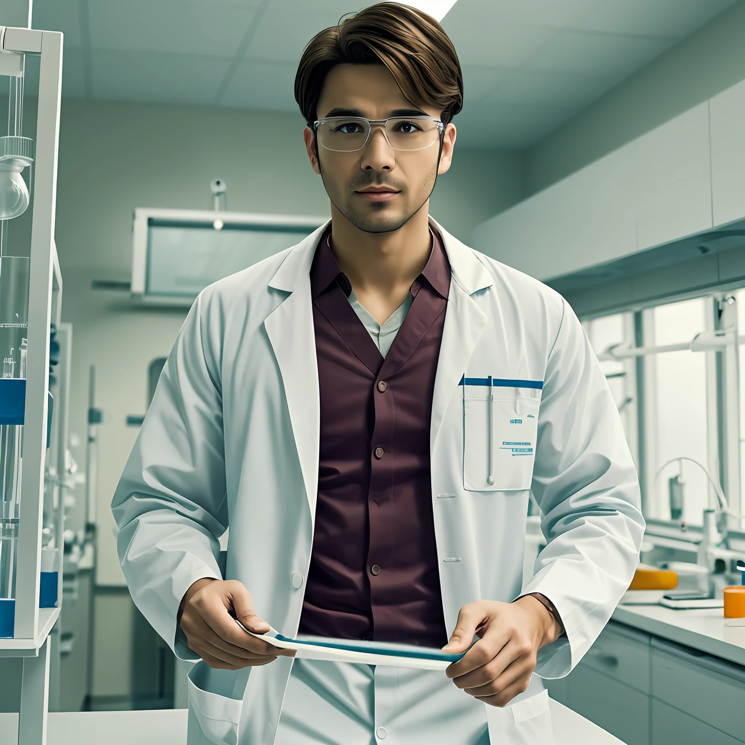 I want a man in a lab coat in the hospital