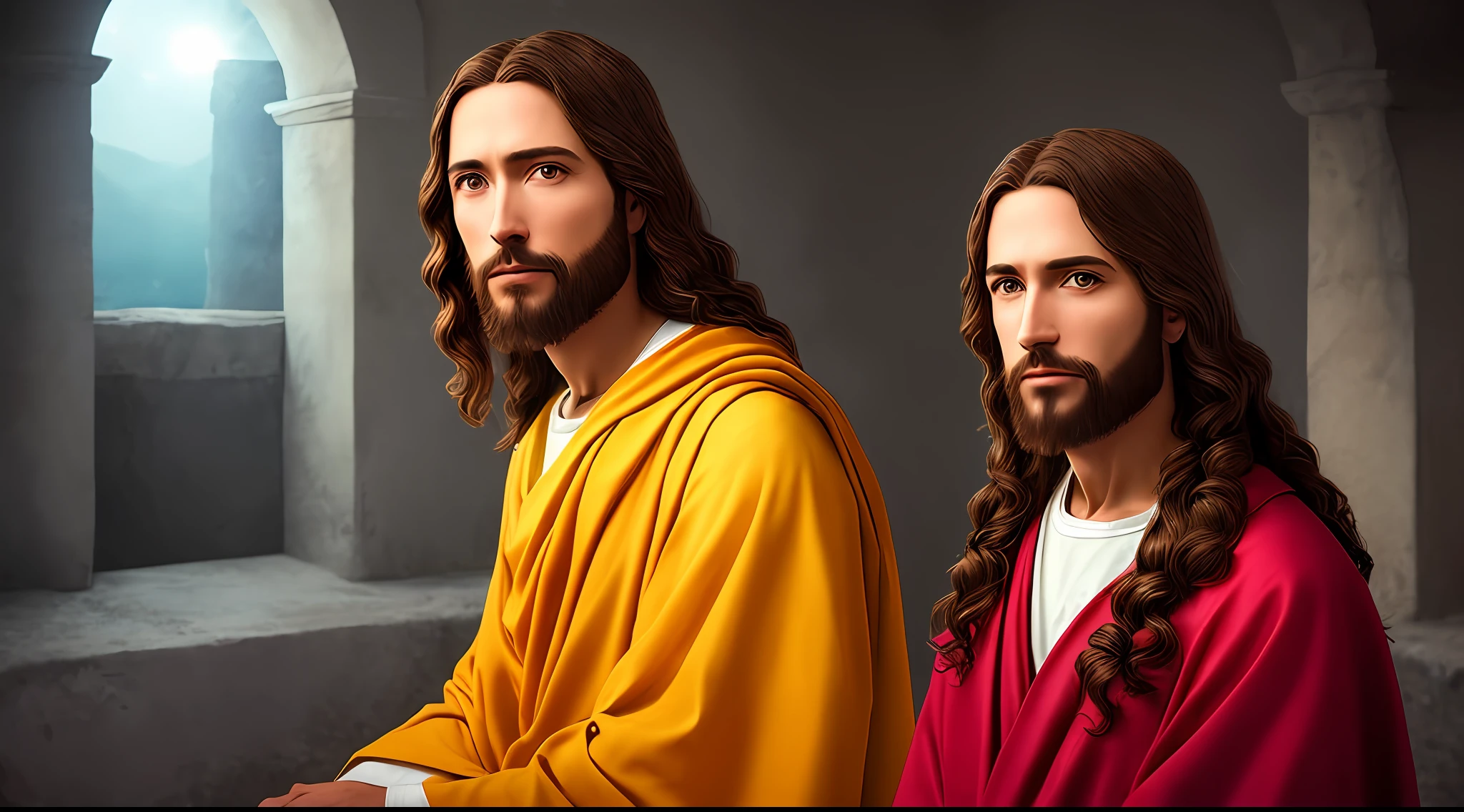 Photographic Real Jesus, 8k blessings people giving heaven, portrait natural Photographic
