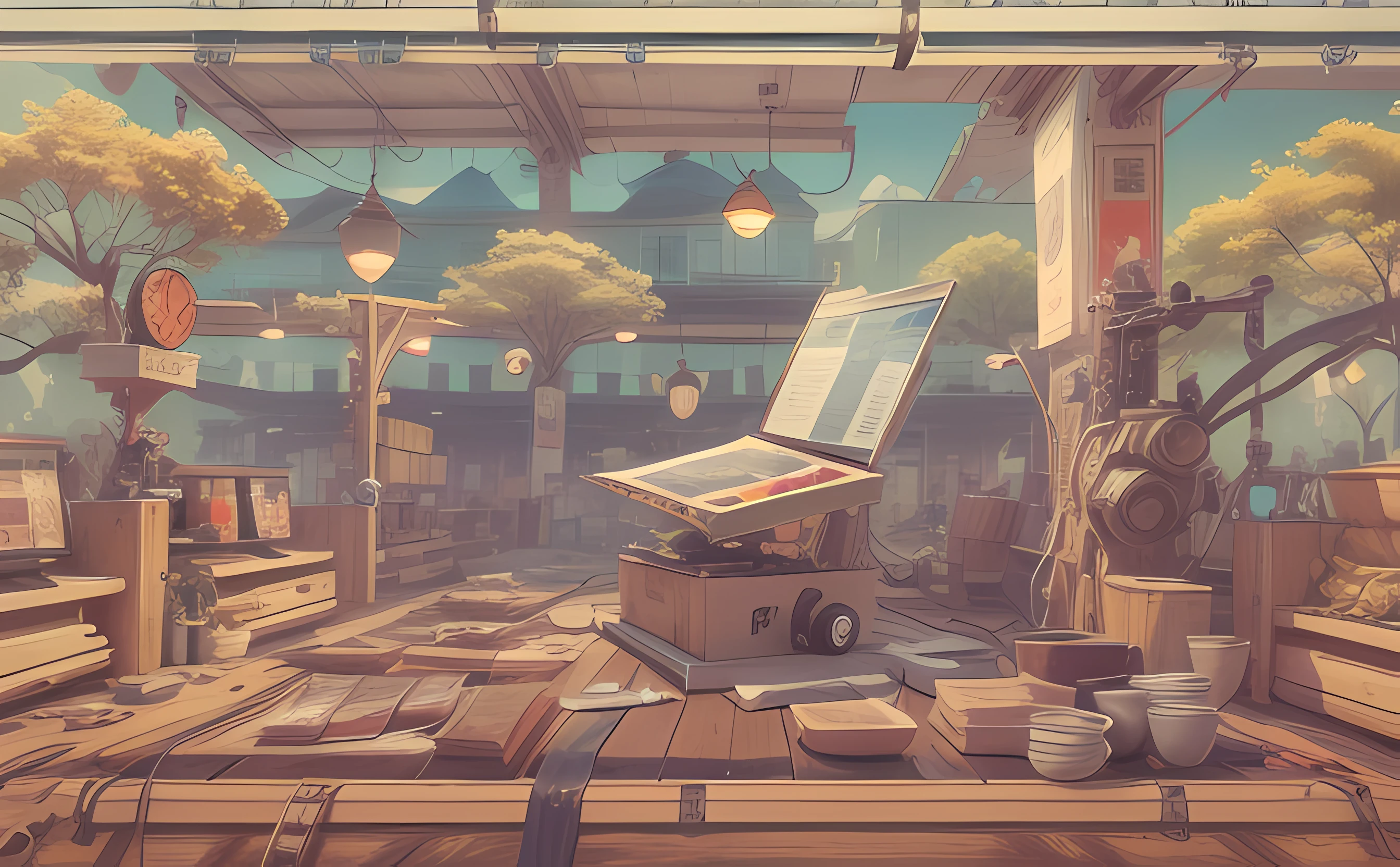 Draw a high-definition background image of the system