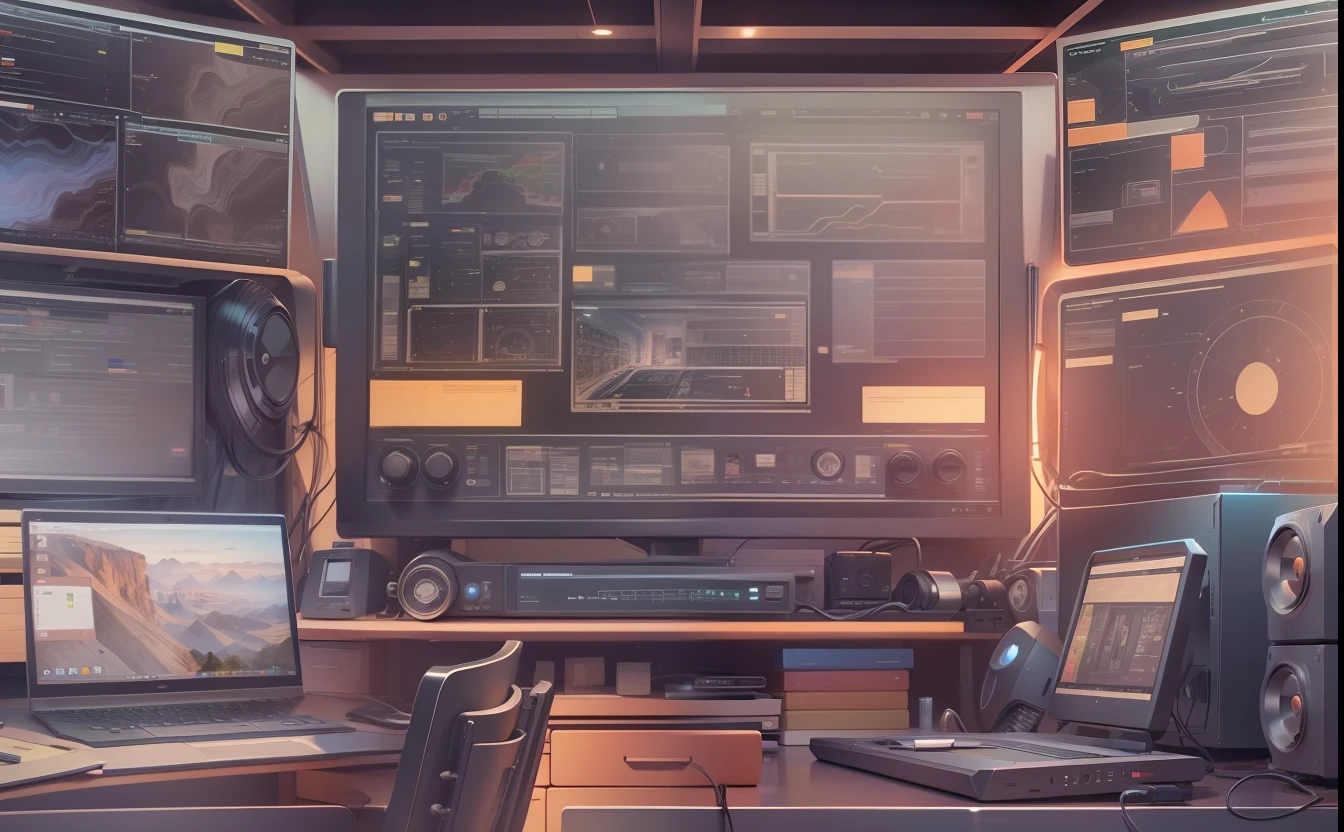 Draw a high-definition background image of the system,Full of technology