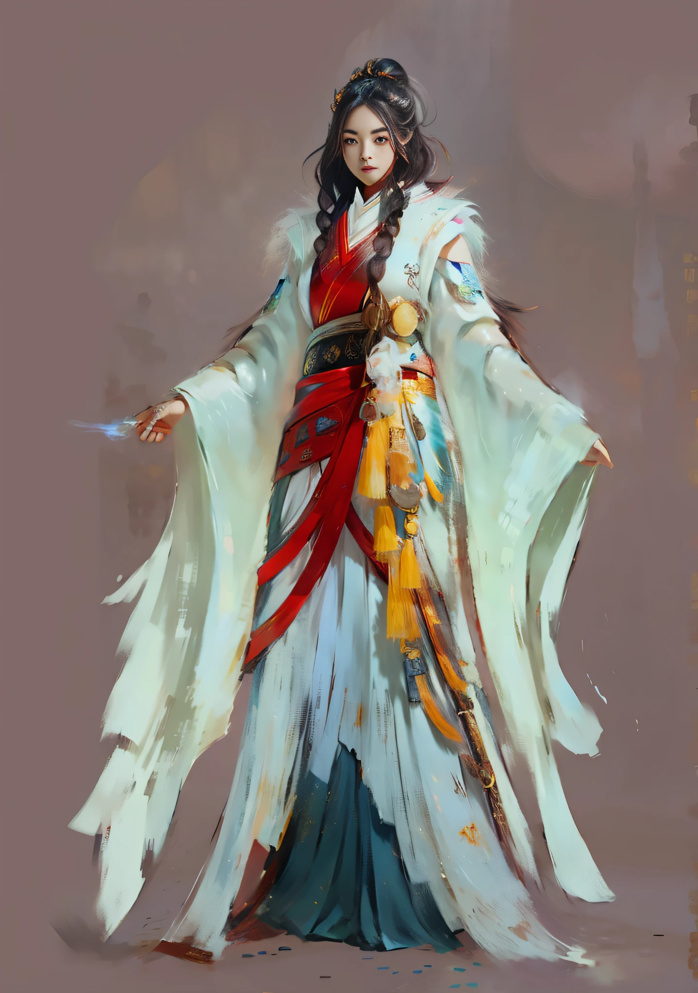 Chinese style girl,feater,ultraclear,Hanfu