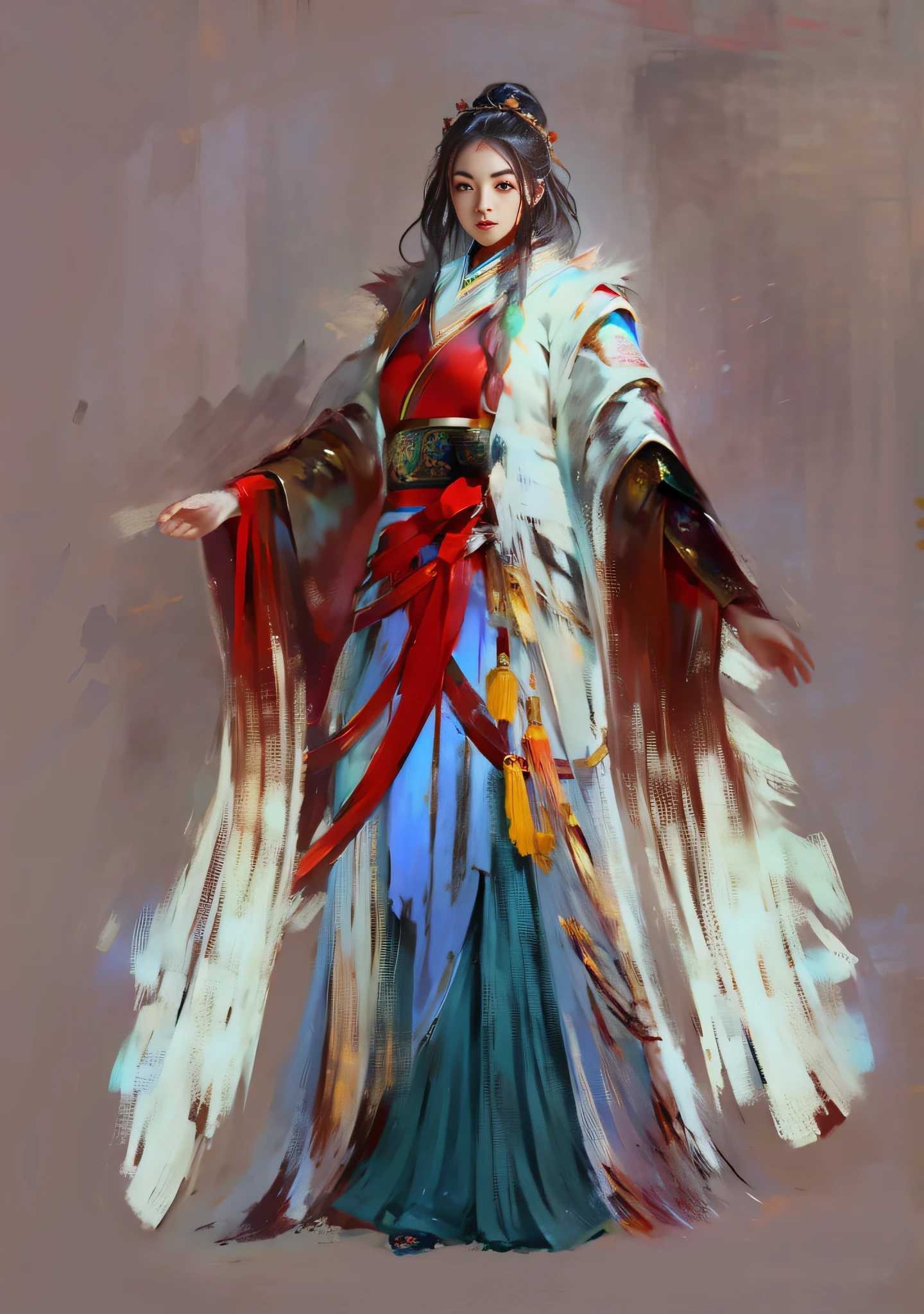 Chinese style girl,feater,ultraclear,Hanfu