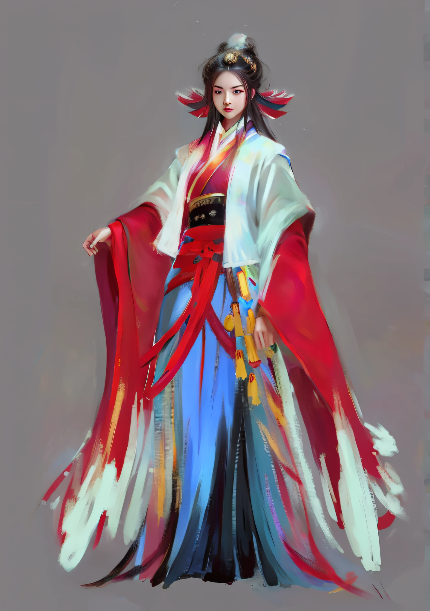 Chinese style girl,feater,ultraclear,Hanfu