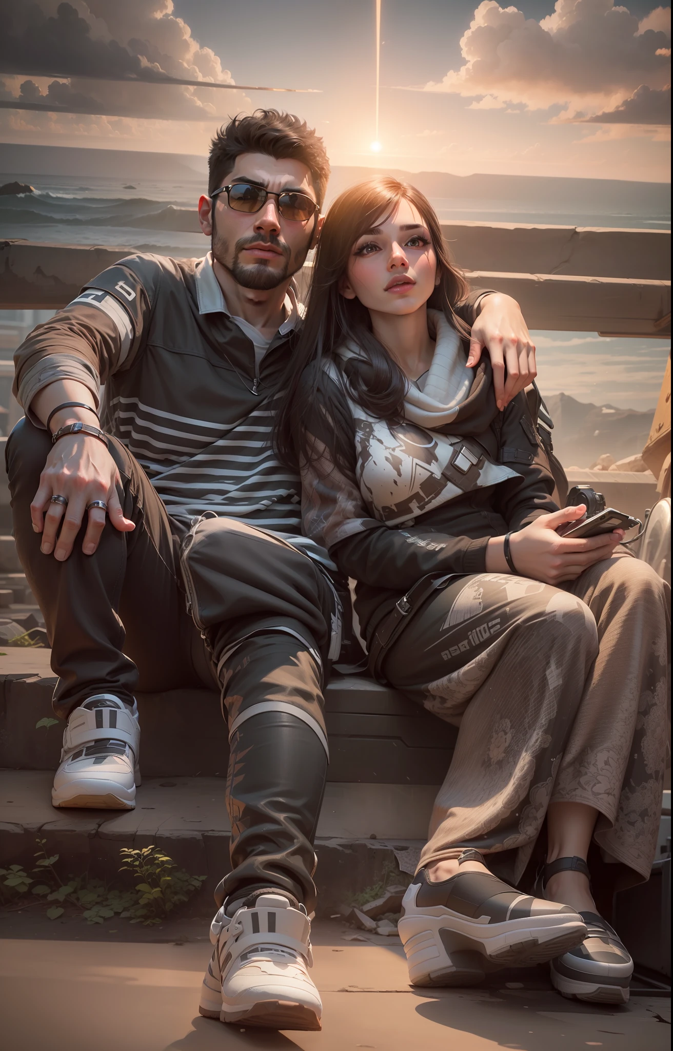 8k, realistic face, ultra realistic, wide shot, point of view, beautiful girl, handsome boy, cinematic, digital art, photorealistic, height details, expressionism, hyper details