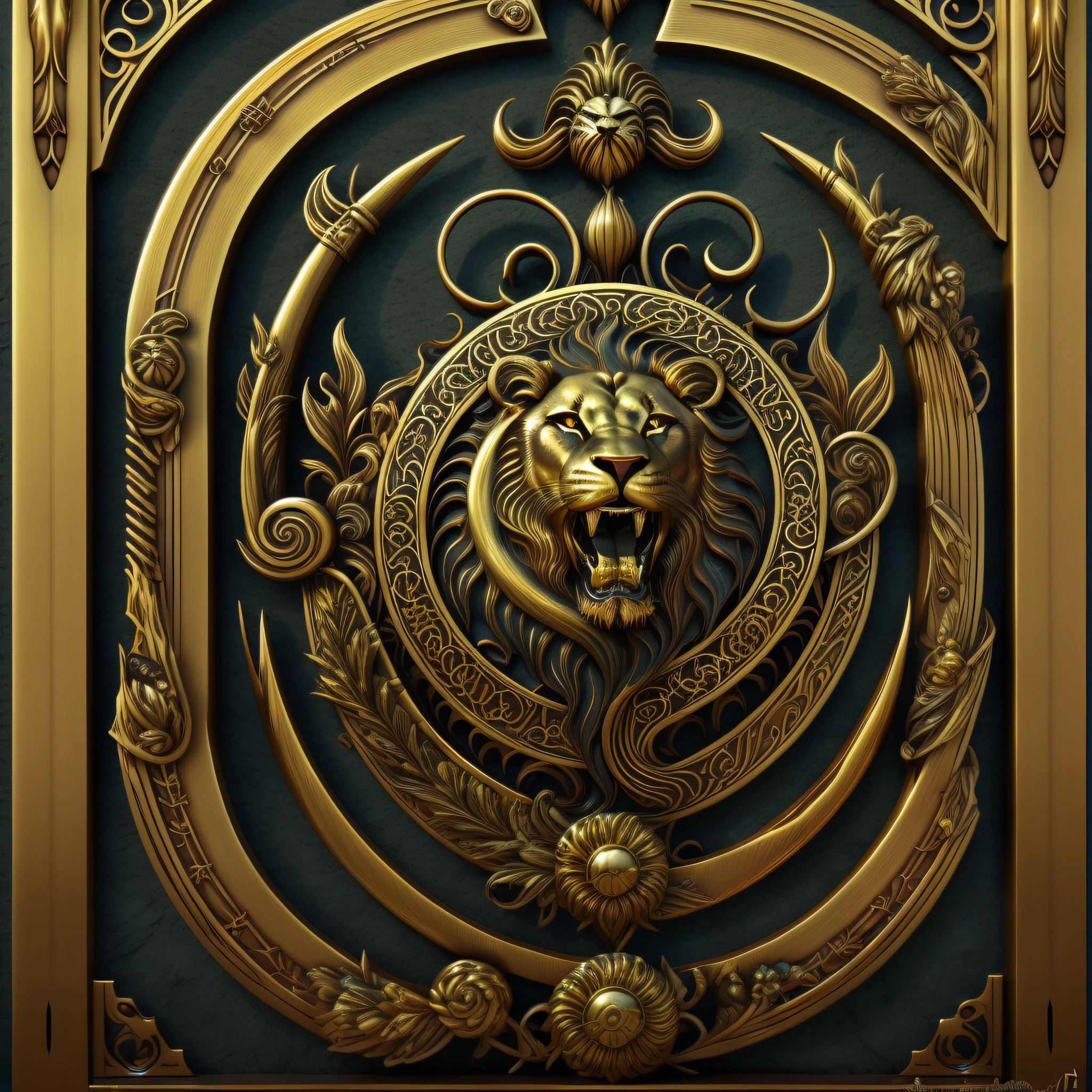 teeth showing amazing brass heraldic relief brass 1 fantastic lion
Fantastic enchantment for curly hair
fantasy magic 
mystic
Pacific
Ritual
surreal
Vibrations
hot
whimsical
brass art background

digital art
Art of the day
