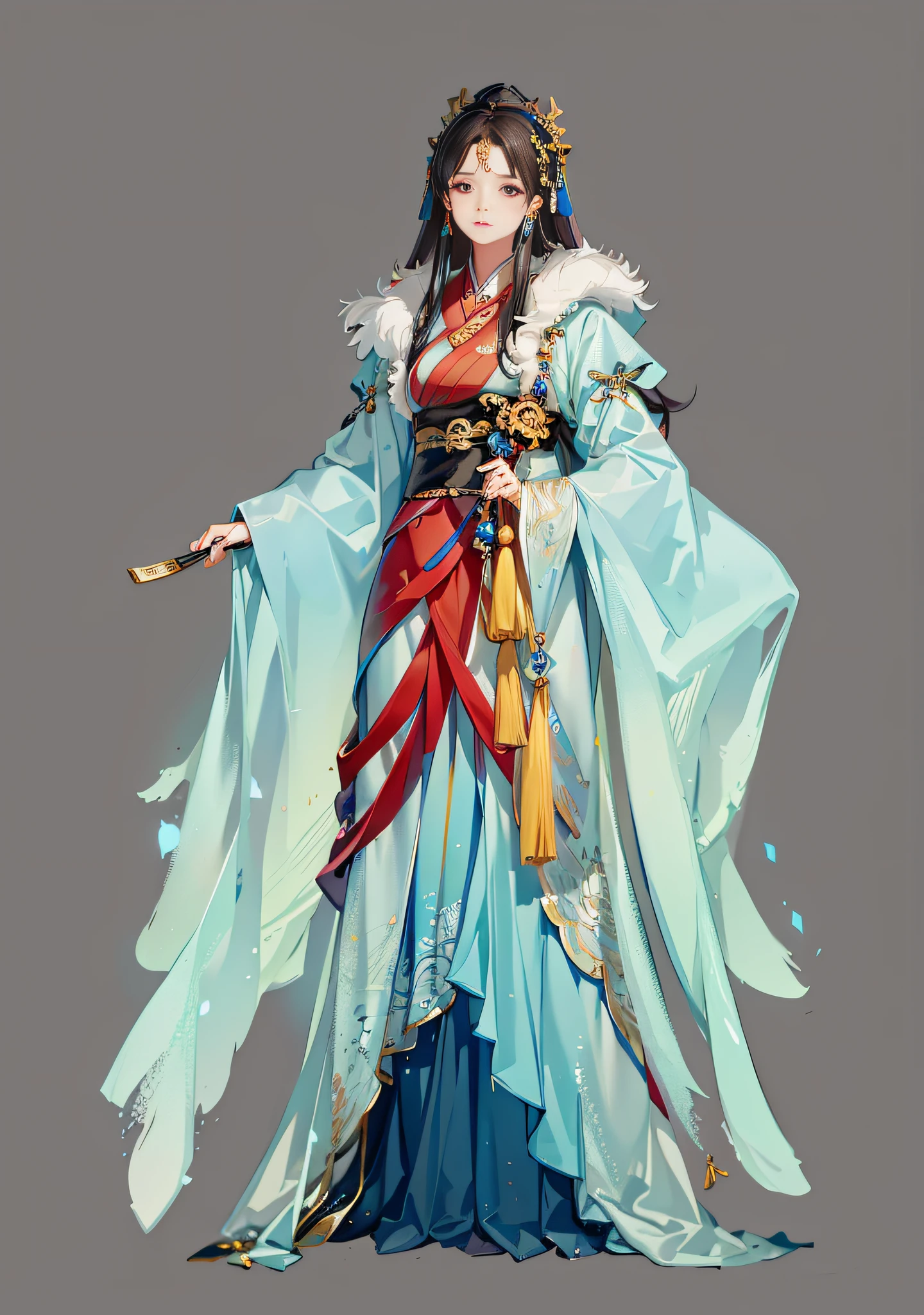Chinese style girl,feater,ultraclear,Hanfu