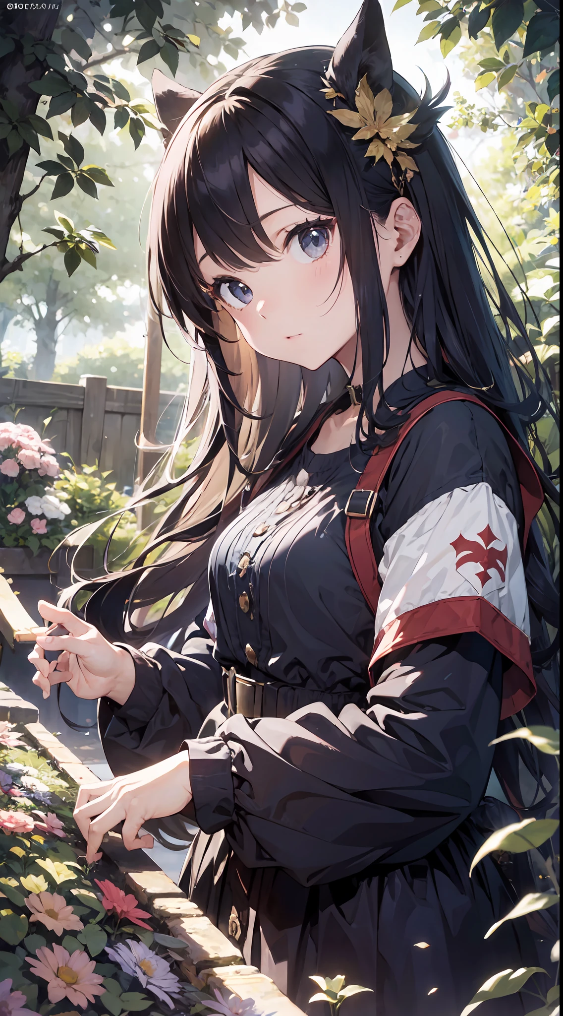 (Master masterpiece、最好质量、highestres、offcial art、Beautifully Aesthetic:1.2)、(Master masterpiece、最好质量、最好质量、offcial art、Beautifully Aesthetic:1.2)、(Master masterpiece、最好质量、最好质量、offcial art、Beautifully Aesthetic:1.2)、(1girl in:1.3)、Extremely detailled、(Fractal Art:1.3)、colourfull、highestdetailed、「Enchanting witch from another world」This painting titled、It depicts a captivating beautiful witch manipulating magic in the castle gardens without limits。The castle spreads out、The garden there is、It creates an atmosphere as if a door to another world has appeared..。

Standing at the center is、Beautiful witch in a sophisticated dress。His face is meticulously drawn.、He has a profound expression on his face, as if he strongly wishes for something.。In her hand is a luxurious wand.、From that wand is emitting mighty magical powers。 The magic cast is、It was released as an explosive force from the tip of the wand.、The energy that reverberates through the garden as a beam of colorful light is very powerful.、A beam of light makes a large trajectory in the sky。

The charm of this painting is、The mighty and enchanting beauty of the witch、ve、It skillfully captures the mystique of the garden.。 、And the witch's facial expressions and movements are very realistic.、It has the power to draw the viewer into the place。

Moreover、the light and shadow production is also stunning。The beam of light emitted by the cane is、Illuminate the gardens and castle、pure、Creates a sense of distance from the visual light source to the witch.。Quality produces realistic images、It can convey visual beauty and story appeal at the same time。

This is、Not only visually appealing works、It is a work that further enriches the visual experience by drawing a story.。 」We are thinking about the theme to the fullest。The images are very realistic and、Very detailed and、Must be a high resolution 16k。Sony F and 24-105mm f / Use a Sony Alpha 4 mirrorless camera with 1G OSS lenses。ISO sensitivity to 32,000、Shutter Speed 1/Set to 125