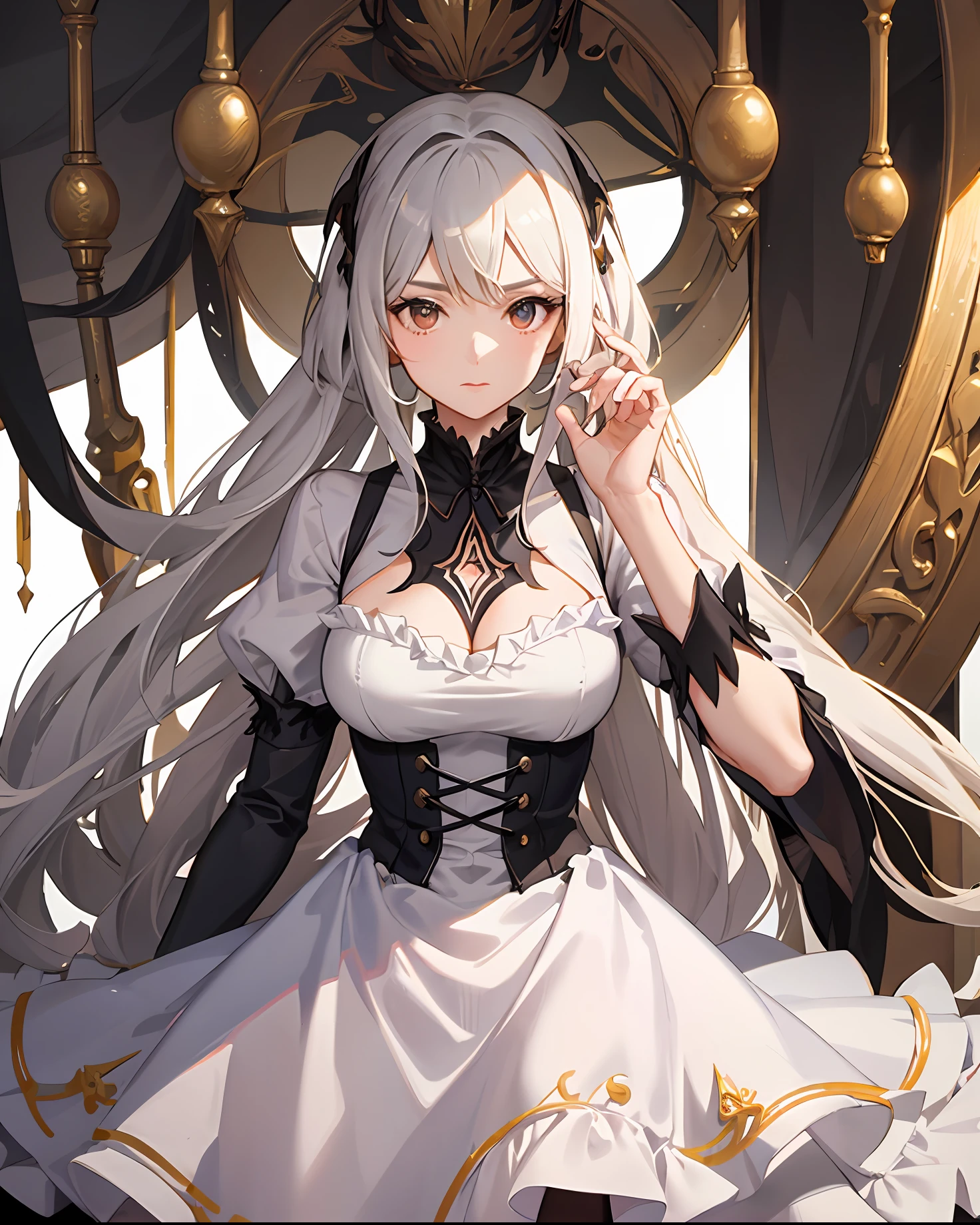 um close up de uma mulher com um cabelo branco e um top preto, 2nd B deny automata, Nier 2 B, menina com cabelo branco curto, 2b of denying automata, 2 b de negar automata, menina com cabelo branco, 2b, 2 b, negar automata conceito artsyle, negar : automata inspired, negar:automata inspired