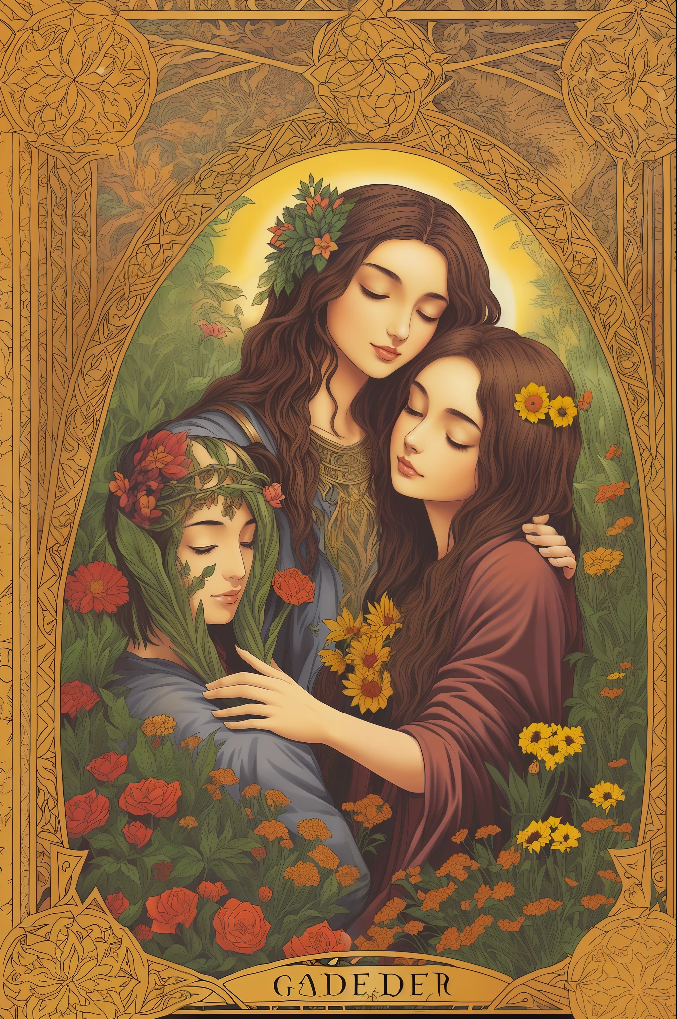 Fantasy Garden Tarot, lovers