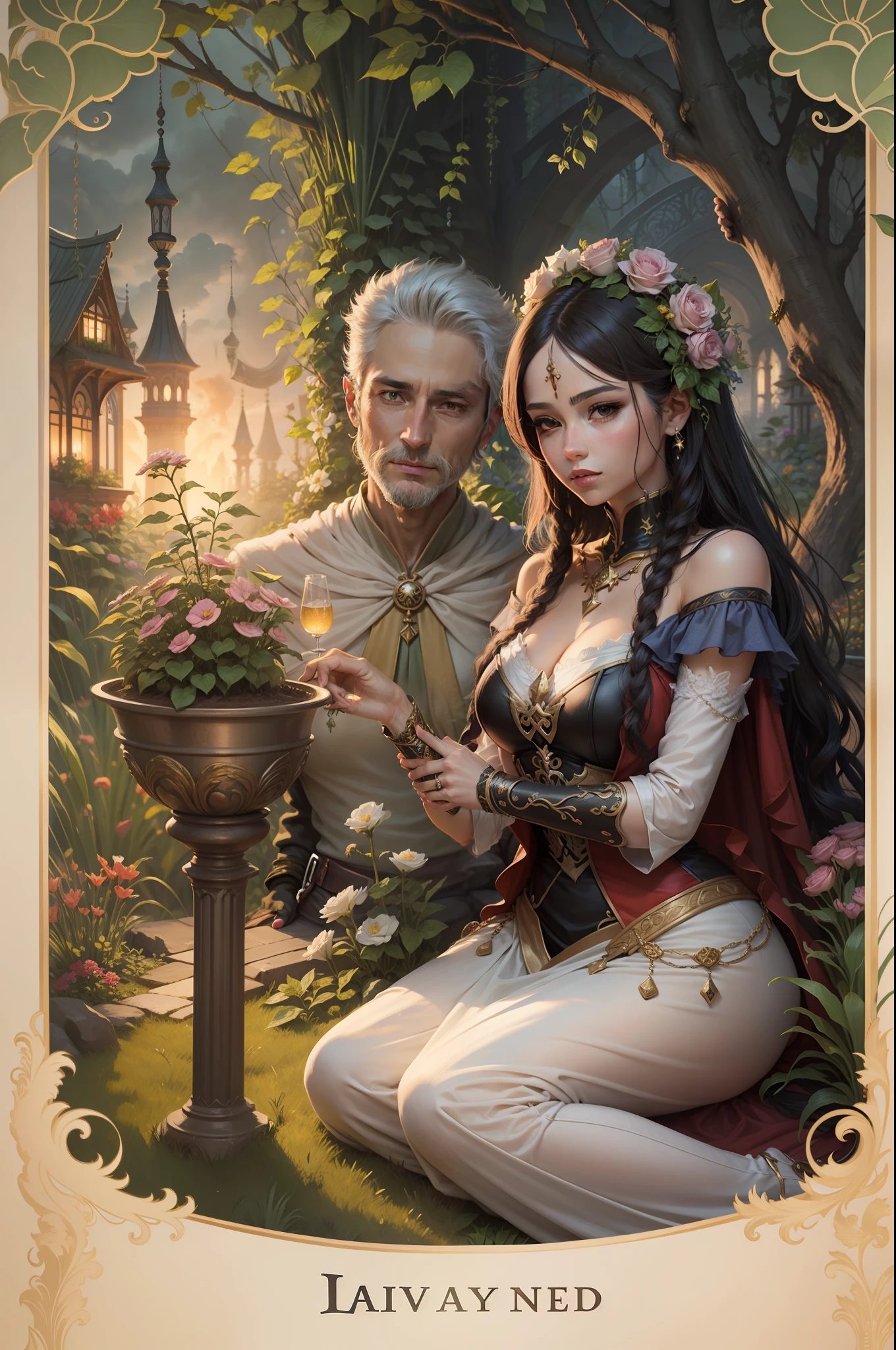 Fantasy Garden Tarot, Lovers