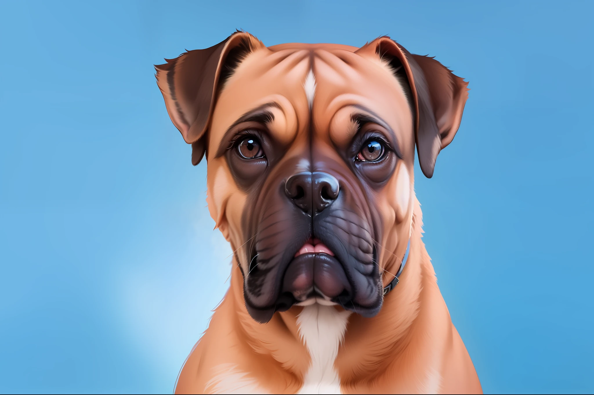 Um cachorro Boxer realista 4k