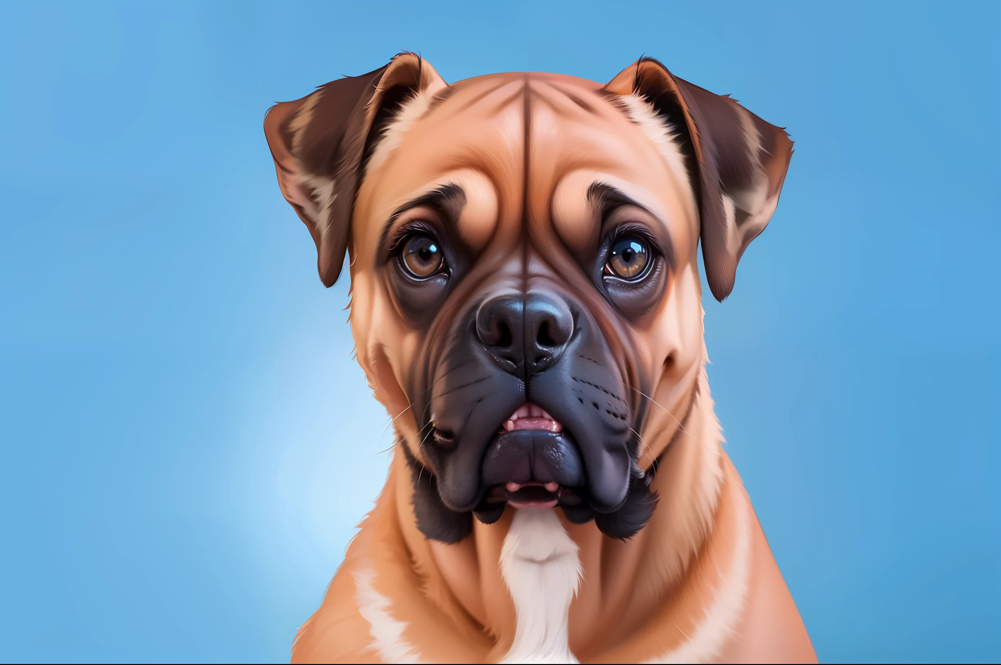 Um cachorro Boxer realista 4k