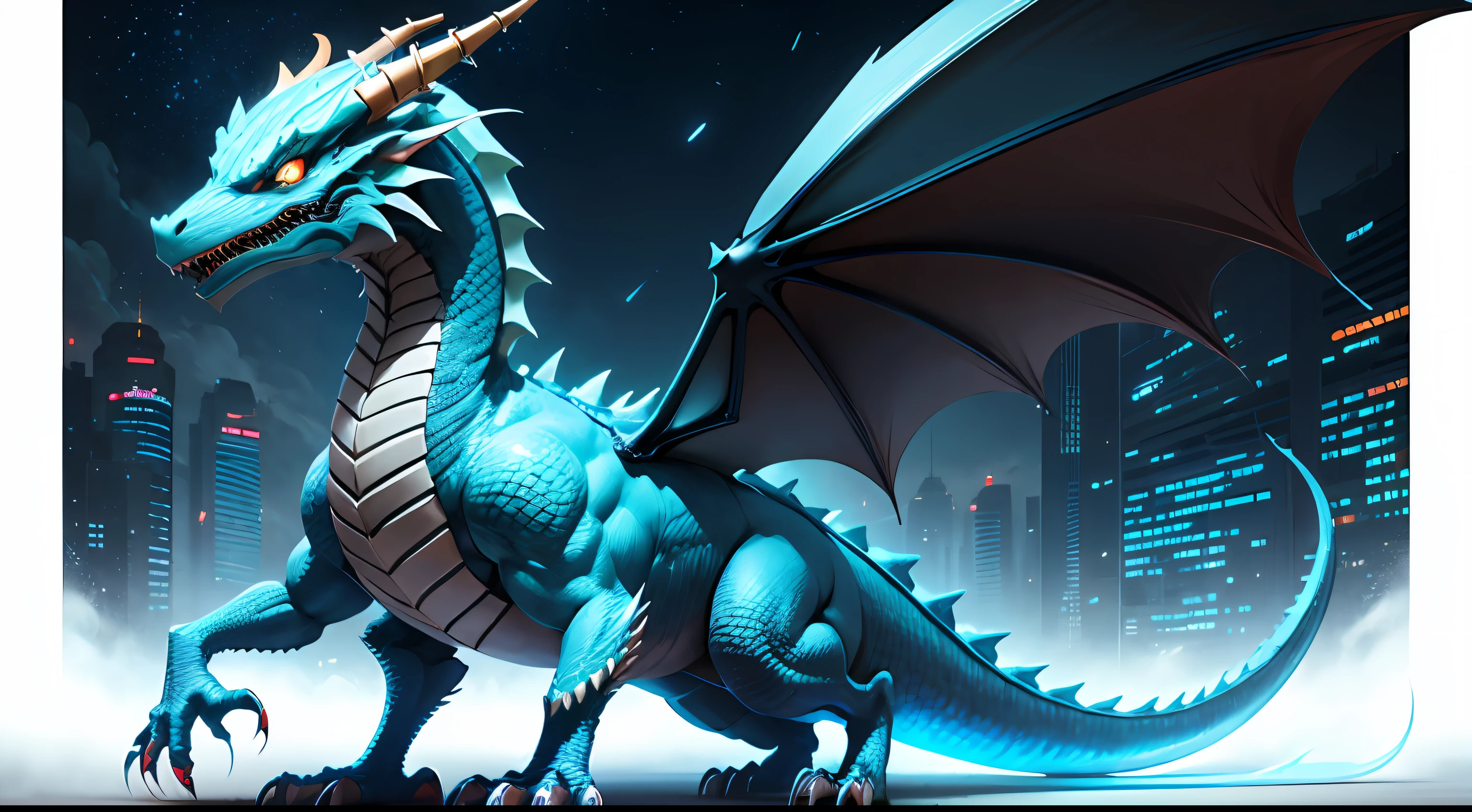 triipy futuristic dragon --auto