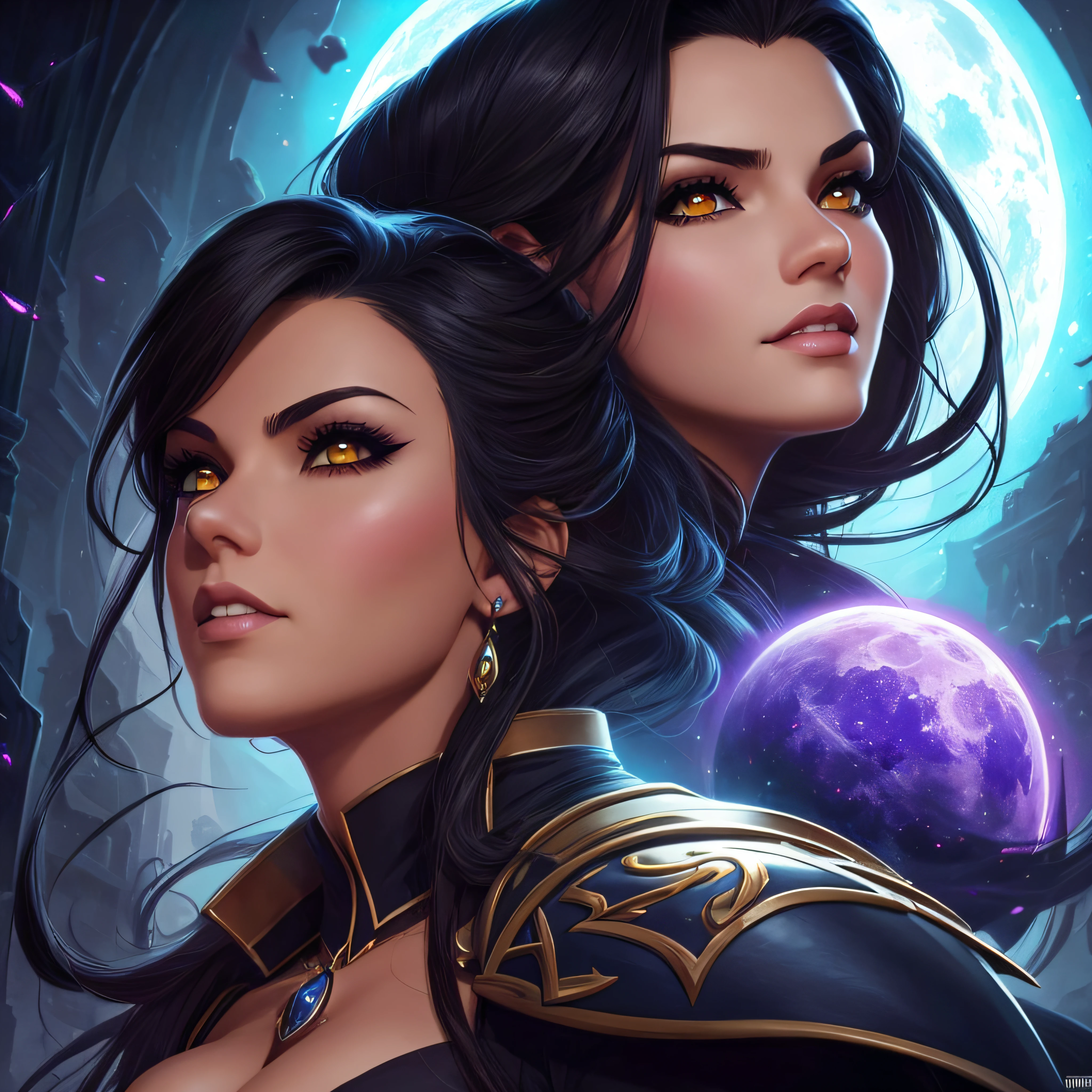 Una vampira mujer de ojos negros frente a un castillo iluminado por la luna, aspecto lugubre y oscuro, inspirado por Tyler Edlin, Ross Tran 8 K, :: RossDrew, Artgerm Greg Rutkowski _ Greg, Artgerm y Rossdrew, por Ross Tran, Lois Rossdraw, RossDrawS 2. 5, artgerm extremadamente detallado, Artgerm. High detail --auto