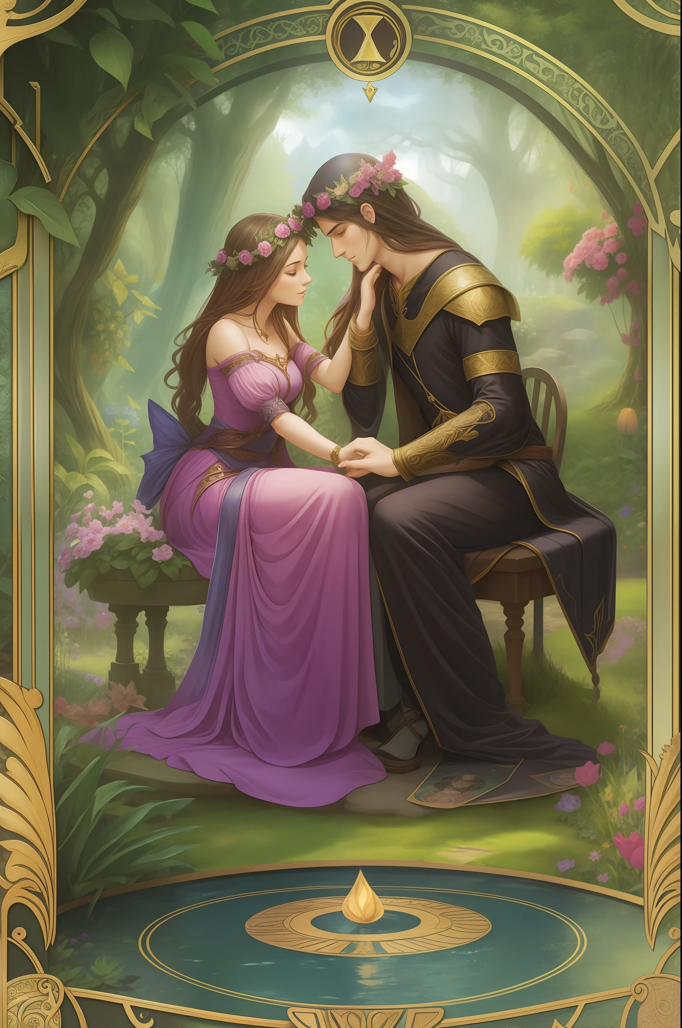 Fantasy Garden Tarot, Lovers