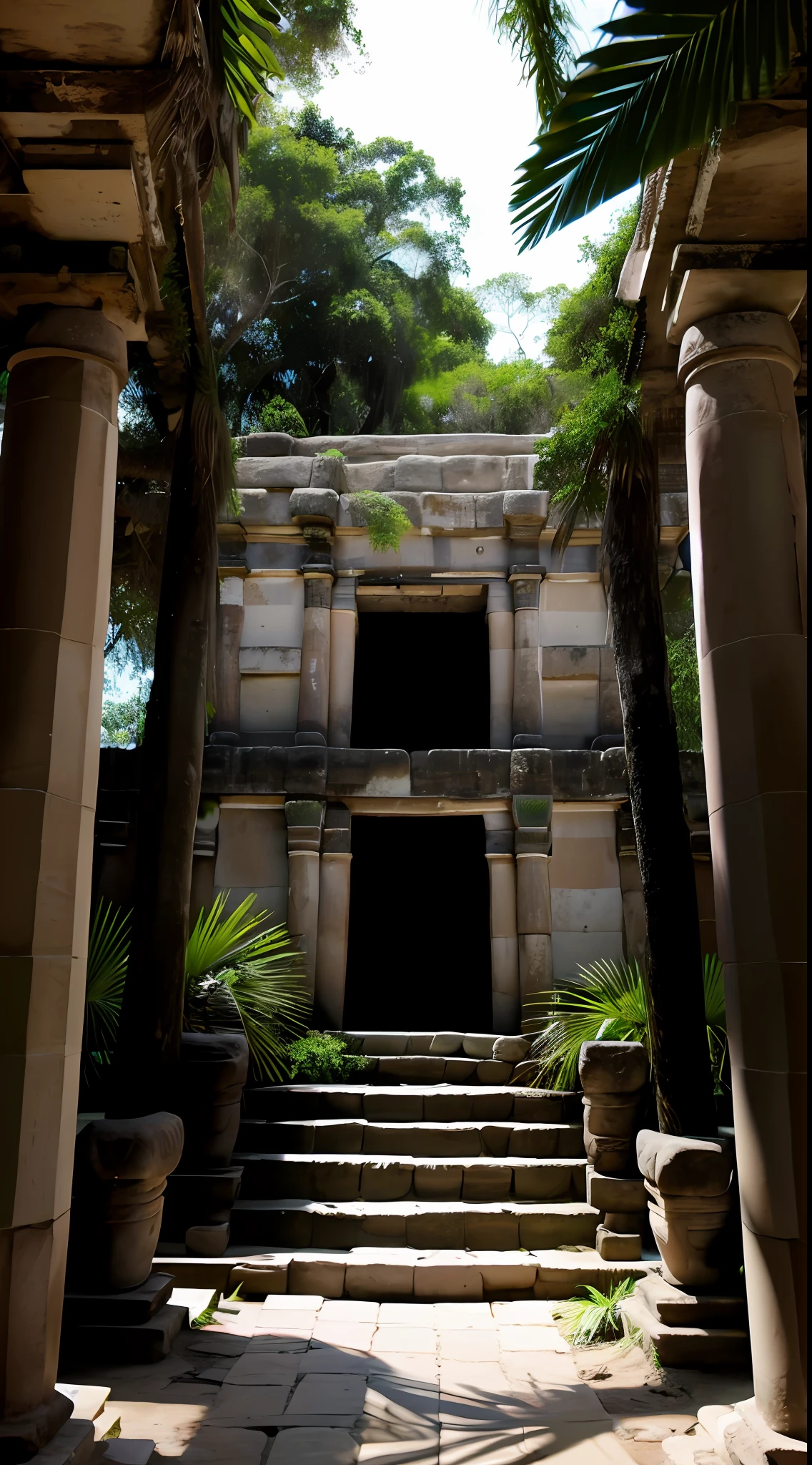 Masterpiece, dslr professional accurate photography, una gran cascada cae hasta una gran laguna de color turquesa con agua transparente oculta en la jungla tiene en el centro un antiguo edificio de los mayas en mexico, piramide maya, lugar sagrado , templo antiguo en el centro de una laguna oculta en la jungla, abandonado, ambiente de la selva, imagen realista muy clara, colores vivos, colores vibrantes, fotografia documental, ganadora de premios, hyper detallado, fotografia trending en 500px,