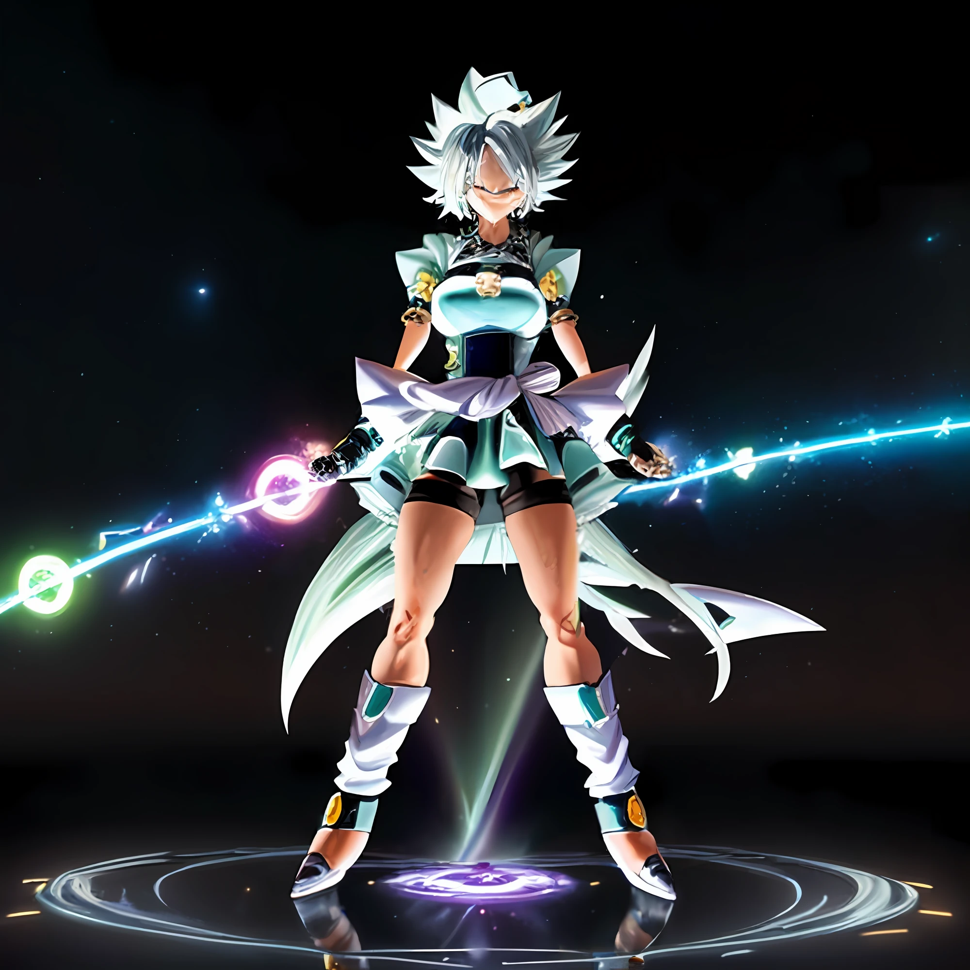 (Masterpiece : 1,8), 64k quality, final fantasy artwork concept, detailed manga eyes, detailed hair, detailed clothes, detailed body, cleaner designs, detailed face pronounced, shiny objects like jewels, see creases on clothes, more coherent clothing, more rounded eyes transparent liquid globular, more colors, more coherent clothing , correct the features of the clothes, better eyes contour, better shoulders, really colorful, coarser line, black line, finishing . (coarser line) (black line) (homogeneous rendering: 1.3)