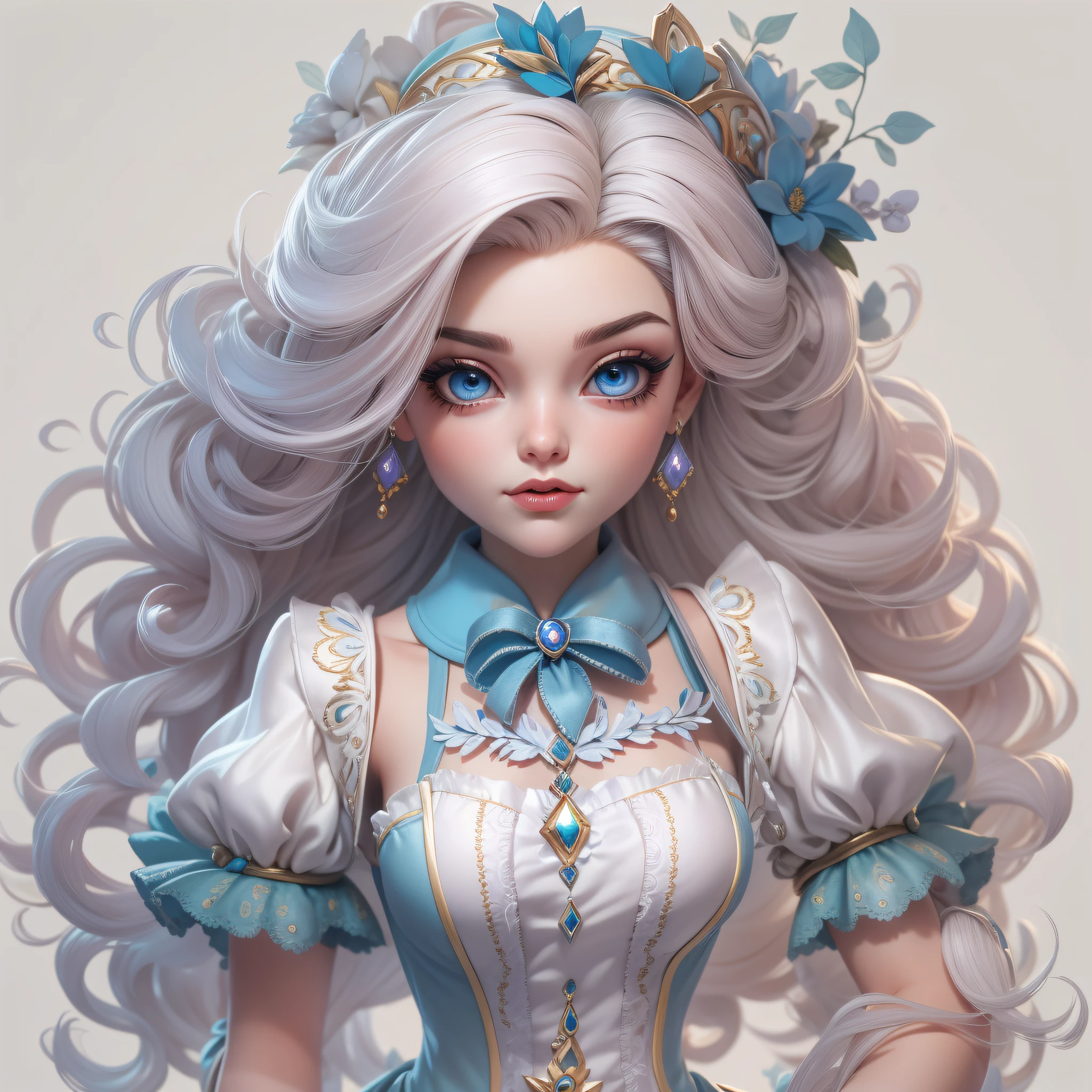 Gwen league of legends Aparência: Gwen has a unique and striking appearance. She is depicted as a porcelain doll brought to life, com um visual que mescla elementos de fantasia e magia. Her skin is pale and delicate, enhancing her doll appearance.
Cabelo: Gwen possui cabelos brancos e longos, que caem em cascata sobre seus ombros. Her hair is flowing and has an ethereal look, adding to its mysterious appearance.
Olhos: Her eyes are large and expressive, with a bright blue coloration. They convey a mixture of innocence and determination.
Vestimenta: Gwen wears a unique and handmade costume, composto por um vestido longo e volumoso, made of flowing fabric with a delicate floral pattern. She also wears an apron with lace and ornate details. Suas roupas evocam a imagem de uma boneca de porcelana antiga, bringing a touch of elegance and nostalgia.
