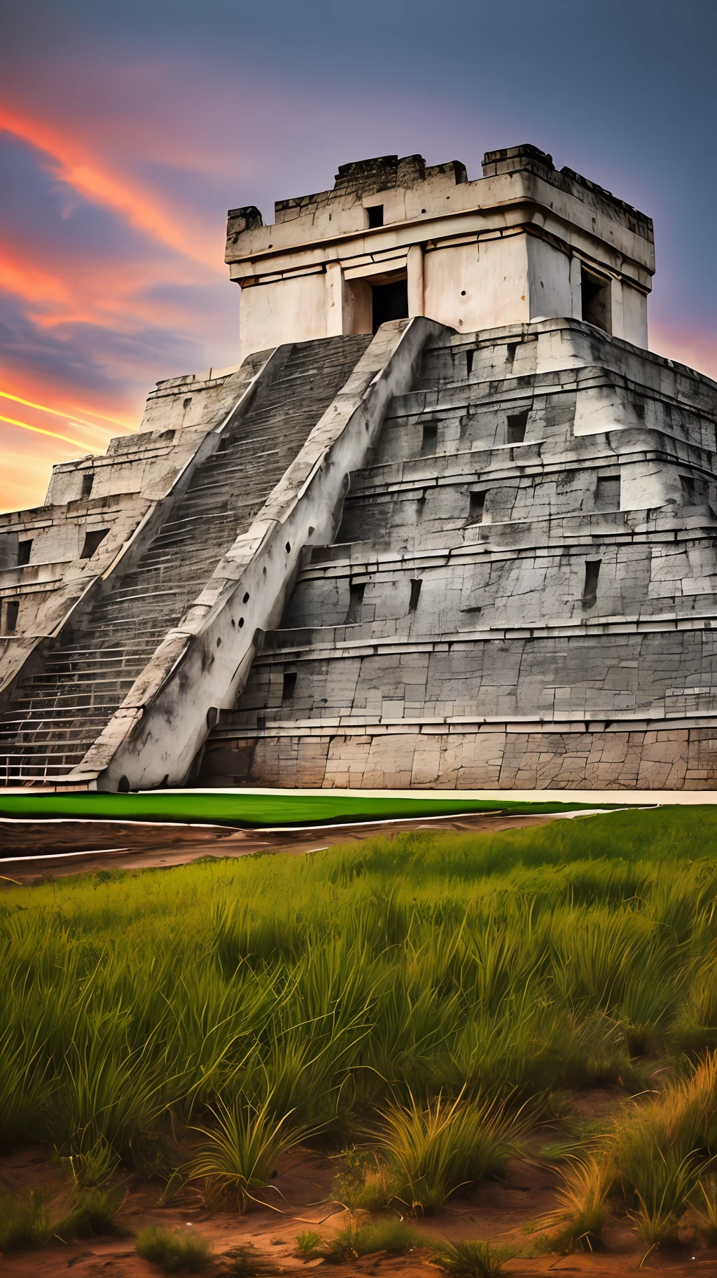Extremely detailed fine art photography, centrado, intrincado templo azteca, high resolusion, hiper detallado, detalles locos, soft illuminaotion, movie grain