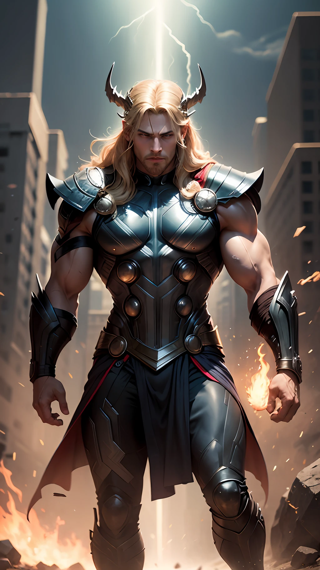 Thor com o sei martelo na mao Imagem 8k --auto