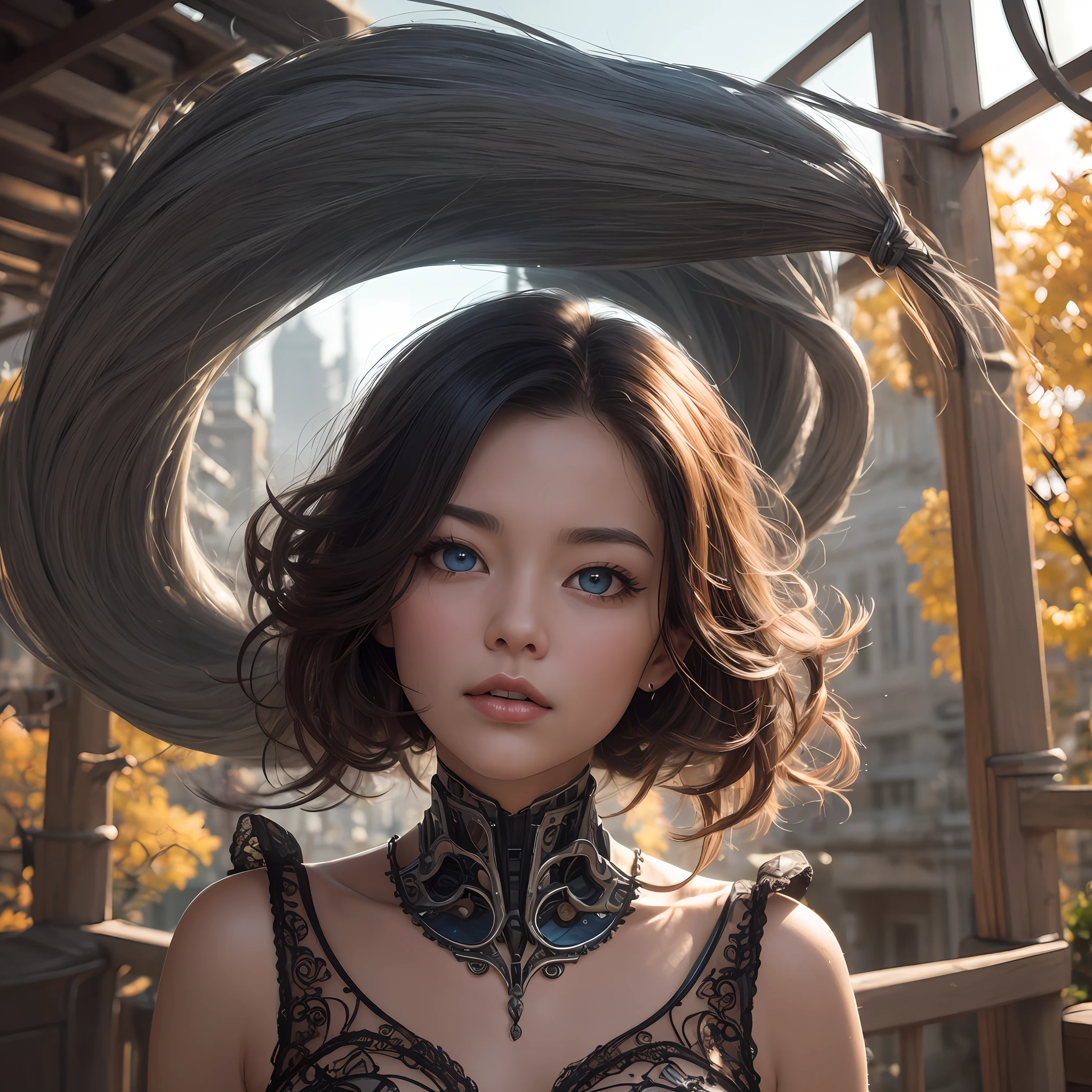 真实感, fentezi, Akvprel, Angel , European-style girl, curly hair in autumn color, big blue eyes, long eyelashes, plump scarlet lips,  mouth open, 独奏, The whole body is made of metal, (A cyborg:1.1), ([tail | Detailed wire]:1.3), (intricate detials), HDR, (intricate detials, hyper-detailing:1.2), cinematic still, vignette, in the center, “Hyper-realistic textures," "Exact Details,” “Realistic still life,” “Realistic portraits,” “Realistic landscapes.“Hyper-realistic textures," "Exact Details,” “Realistic still life,” “Realistic portraits,” “Realistic landscapes."Give up on your past failures,
Forget about that, that yesterday you were unlucky.
Today! Today! Today everything will be different!
And you'll be lucky, To spite all past failures!
