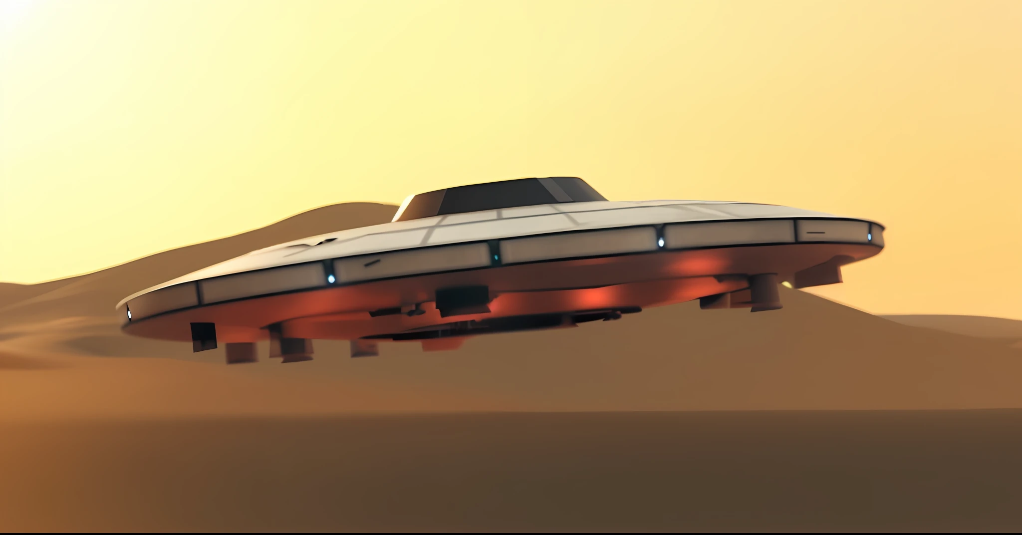 spaceship flying over a desert area with a desert in the foreground, spaceship flies into the distance, utopian space ship, floating vehicles, an intact ancient alien ship, flying scifi vehicle, spaceship from the movie dune, ufo landing, spaceship in background, futuristic starship, science fiction spacecraft, ancient space ship, flying vehicles, alien starship, of a ufo propulsion system, flying saucer