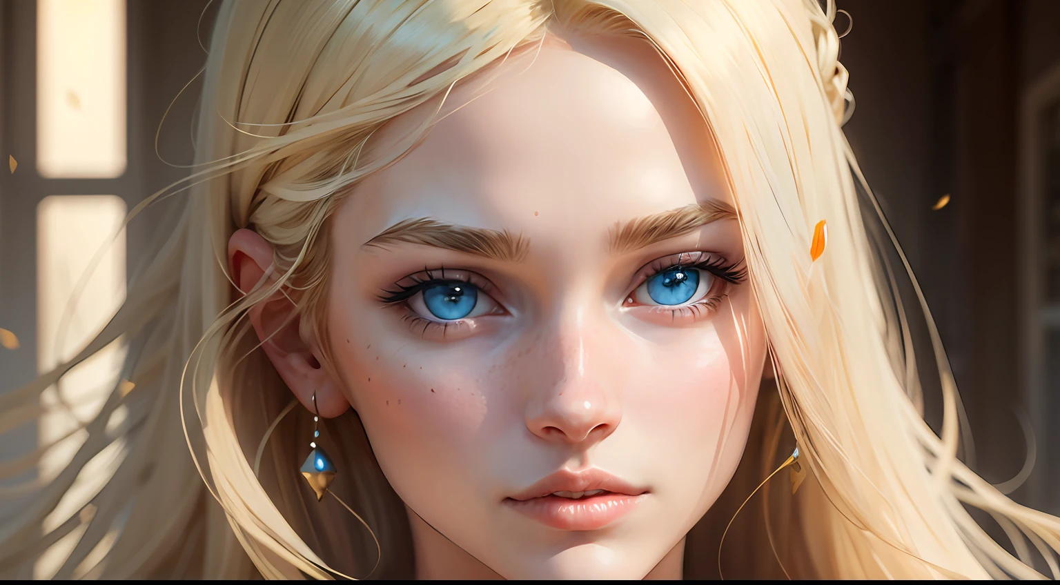 Real woman, realistic, beautiful, real, blond hair, blue eyes, beautiful face, white skin --auto