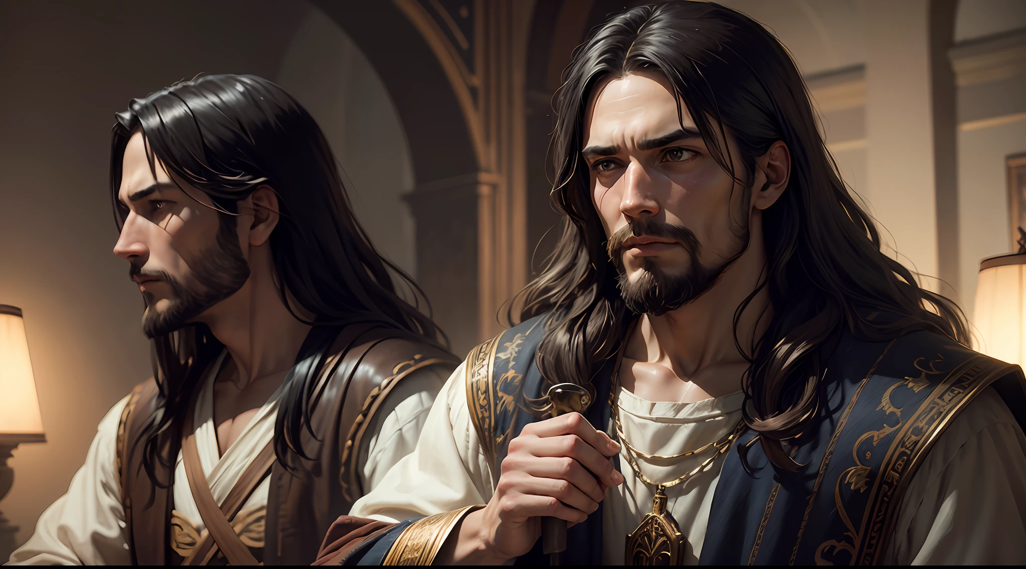 JESUS CHRIST near Noah's ark dark photo: realistic epic, soft cinematic portrait, adobe lightroom, photographic laboratory, highly detailed, faded, art by greg rutkowski and artgerm, neutral colors: 1.2), (hdr: 1.4), (soft colors:1.2), hyperdetailed, (artstation:1.4), cinematic, warm lights, dramatic light, (intricate details:1.1), complex background, (rutkowski:0.66), (blue and orange:0.4). 1man --auto