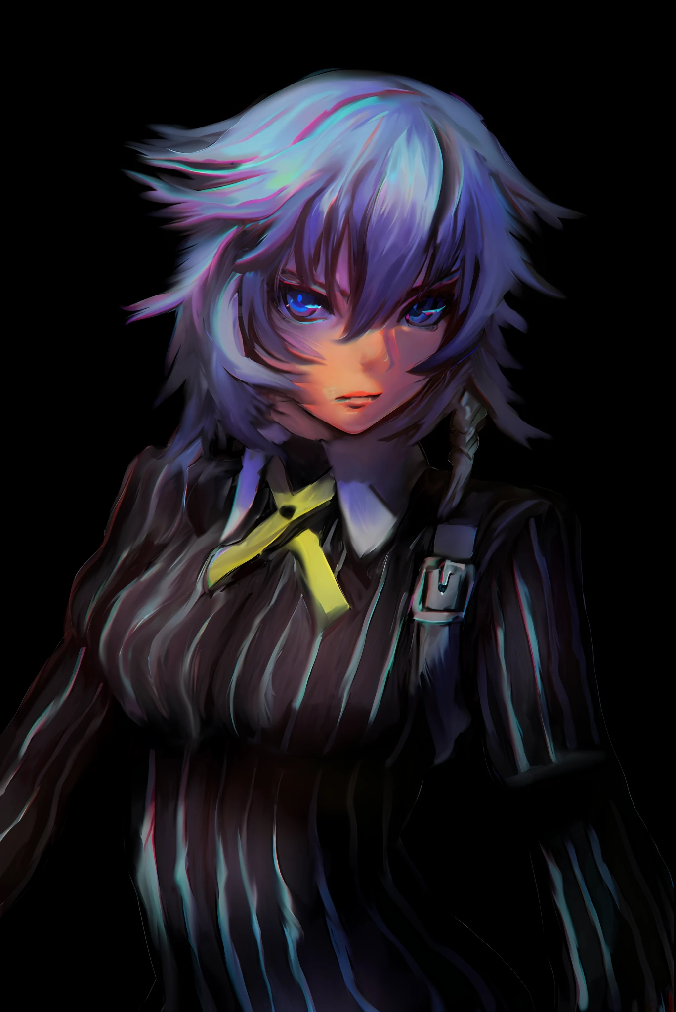 (Masterpiece : 1,8), 64k quality, final fantasy artwork concept, detailed manga eyes, detailed hair, detailed clothes, detailed body, cleaner designs, detailed face pronounced, shiny objects like jewels, see creases on clothes, more coherent clothing, more rounded eyes transparent liquid globular, more colors, more coherent clothing , correct the features of the clothes, better eyes contour, better shoulders, really colorful, coarser line, black line, finishing . (coarser line) (black line) (homogeneous rendering: 1.3)