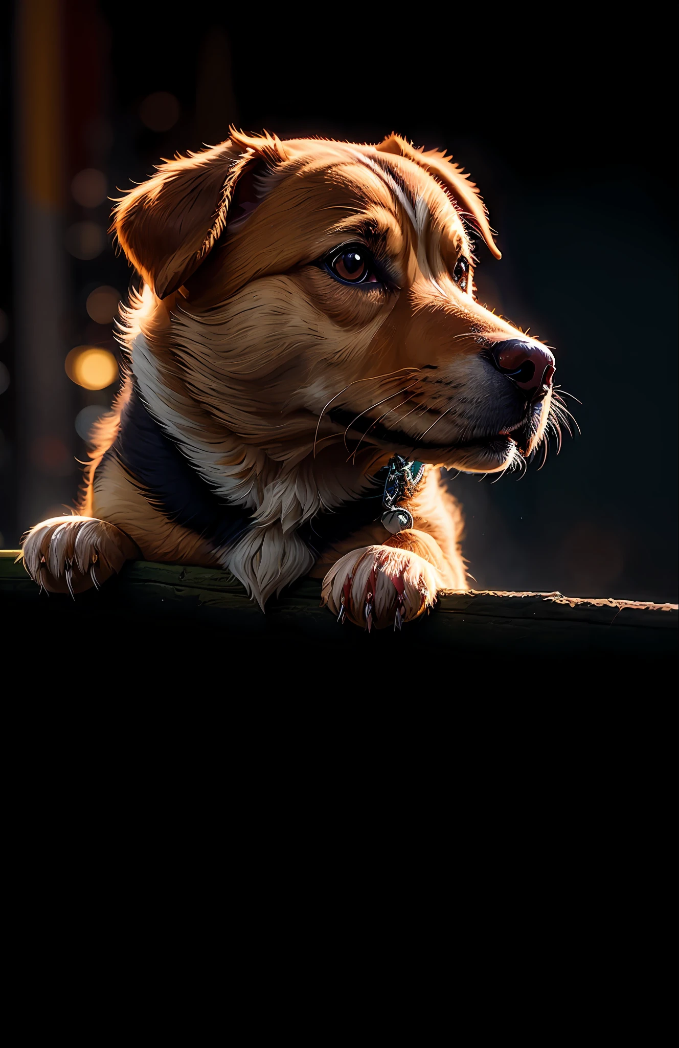 ((um cachorro com roupas)),,foto completa,cabelo fofo, anthropomorphic expressions, cores ricas, detalhes requintados, obra-prima, realista,artsation, cg, realista, Unreal Engine, luz e sombra reais, belas cores ricas, detalhes surpreendentes, alta qualidade, um par de orelhas