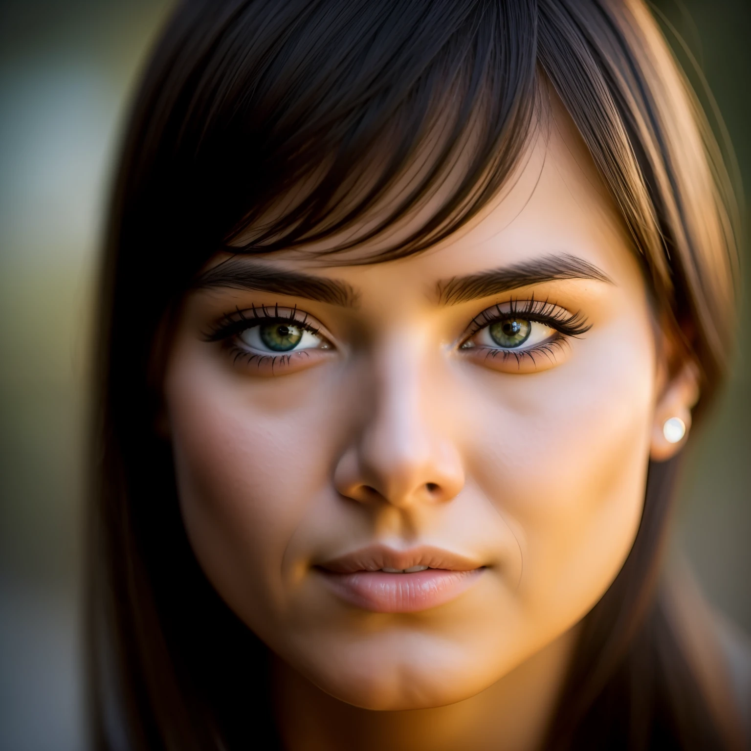 "Close-up portrait of a woman in low-light conditions, perfectly captured with the Nikon AF-S DX NIKKOR 35mm f/1.8G Lens." --auto
