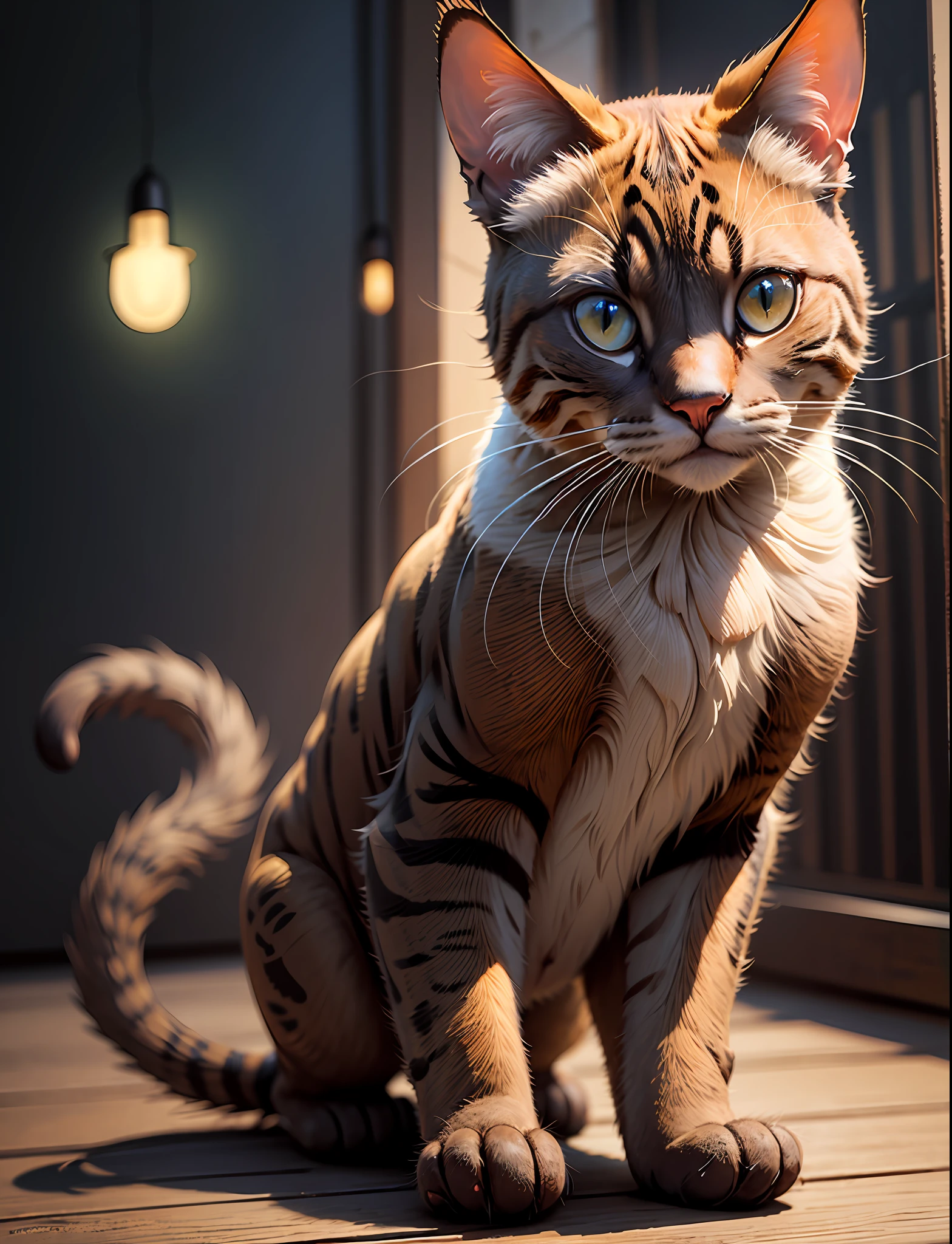 gato Android brilhante lindo.