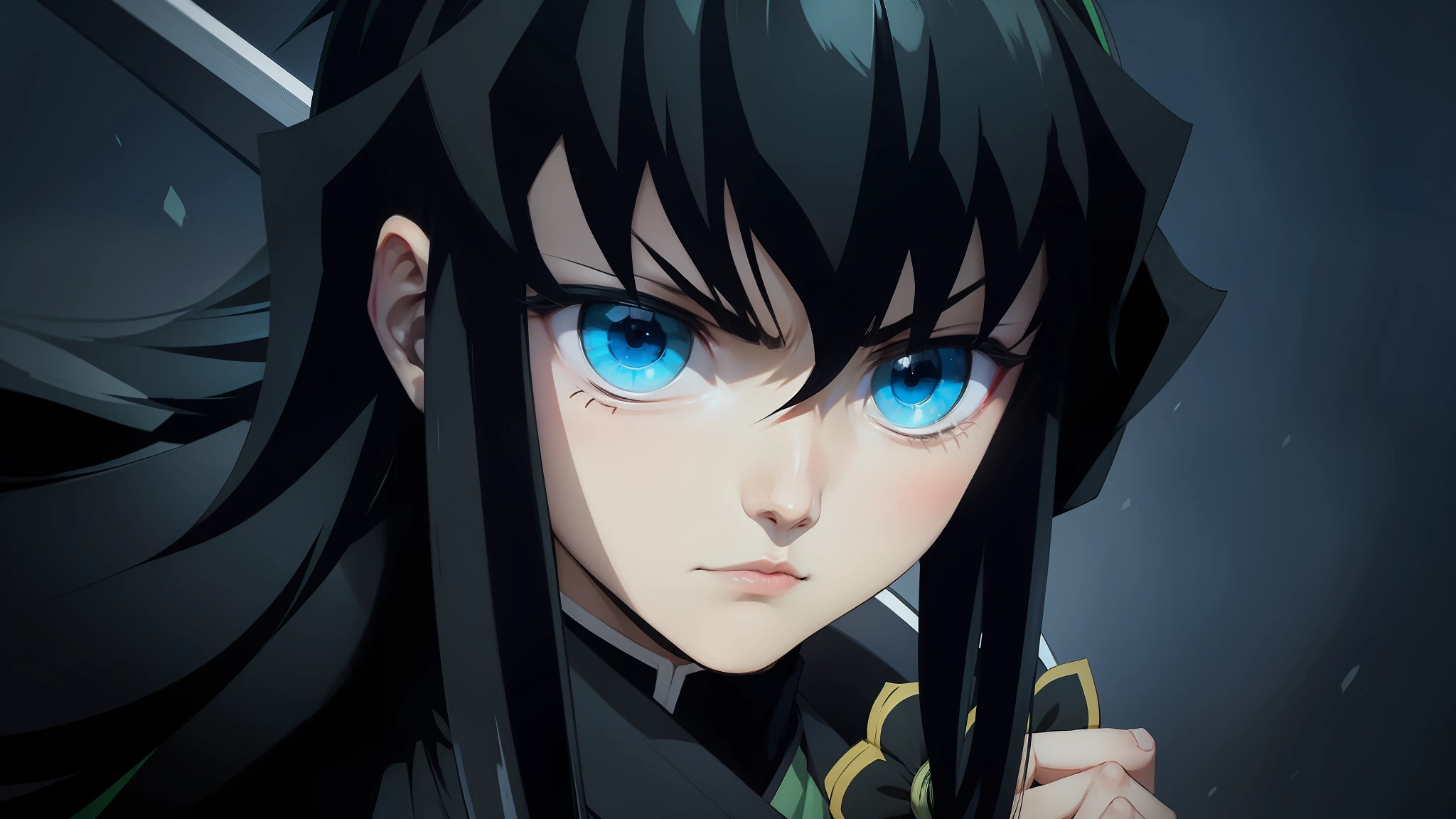 Tokito, muichiro tokito, tokito from kimetsu no yaiba, masculino, personagem masculino, cabelo detalahdo --auto